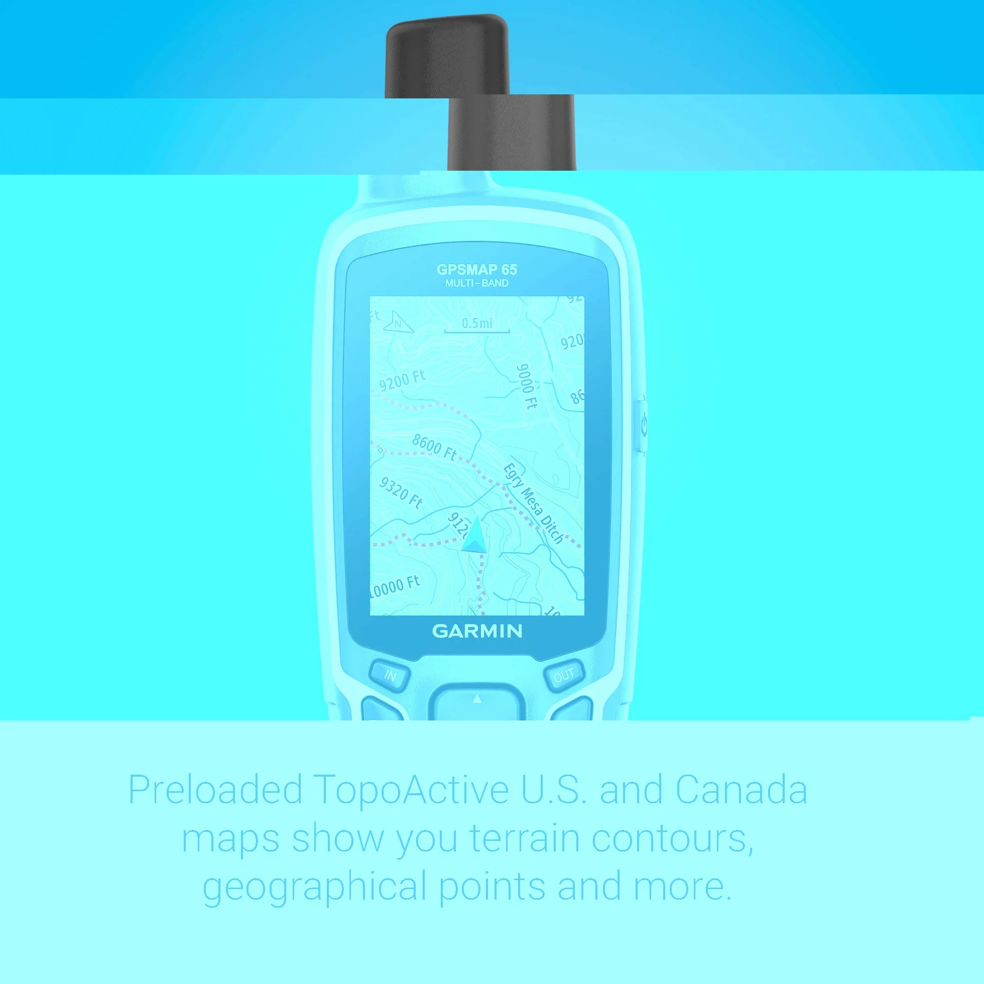 Garmin GPSMAP 65 – wytrzymała nawigacja GPS z fabrycznie zainstalowaną mapą Europy TopoActive i kolorowym wyświetlaczem o przekątnej 2,6". Najlepsza nawigacja dzięki 5 systemom satelitarnym i technologii wielu częstotliwości, wodoszczelność.