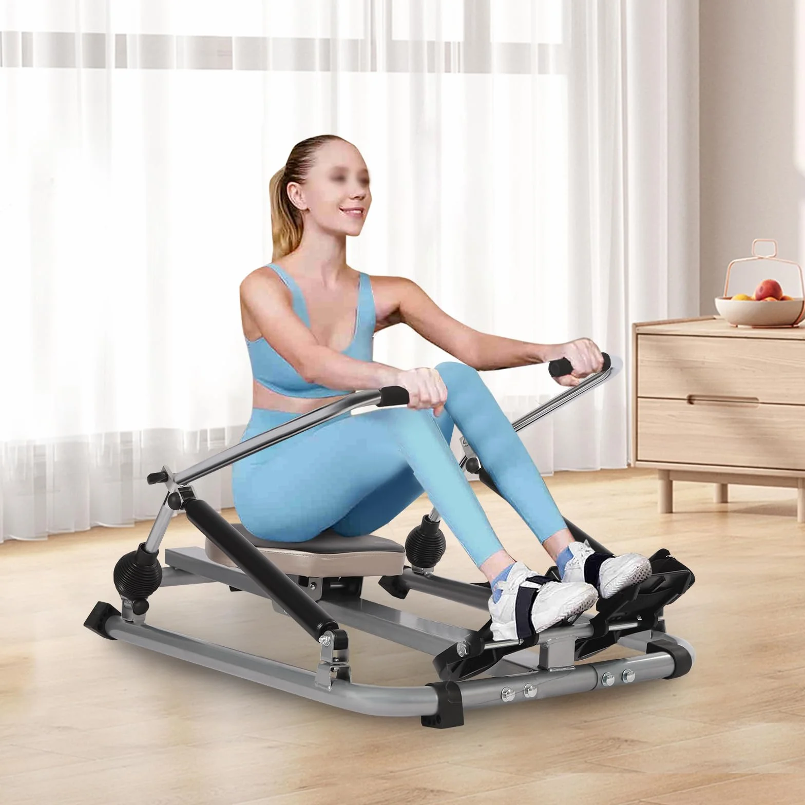 Wioślarstwo domowe urządzenie składane z monitorem LCD 360° wioślarstwo maszyna do siłowni domów firm klubów fitness sprzęt sportowy do domu