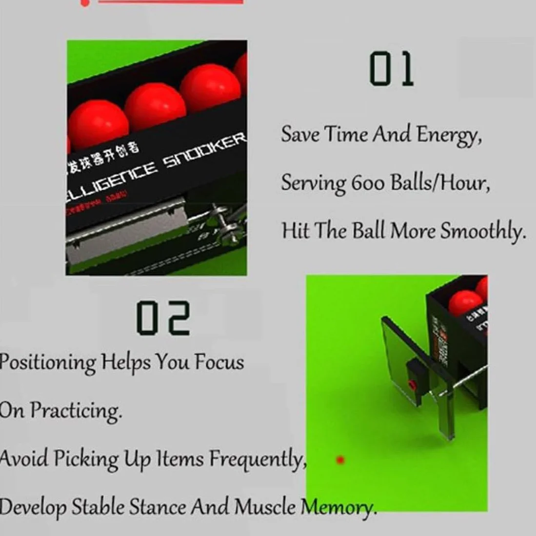 Automatyczny trener piłek bilardowych Maszyna do bili Snooker 600 sztuk/h