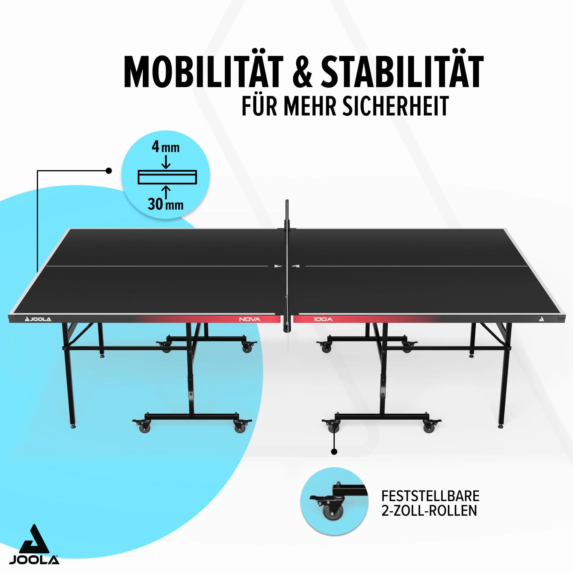 JOOLA Stół do tenisa stołowego Nova 100A outdoorowy składany z siatką