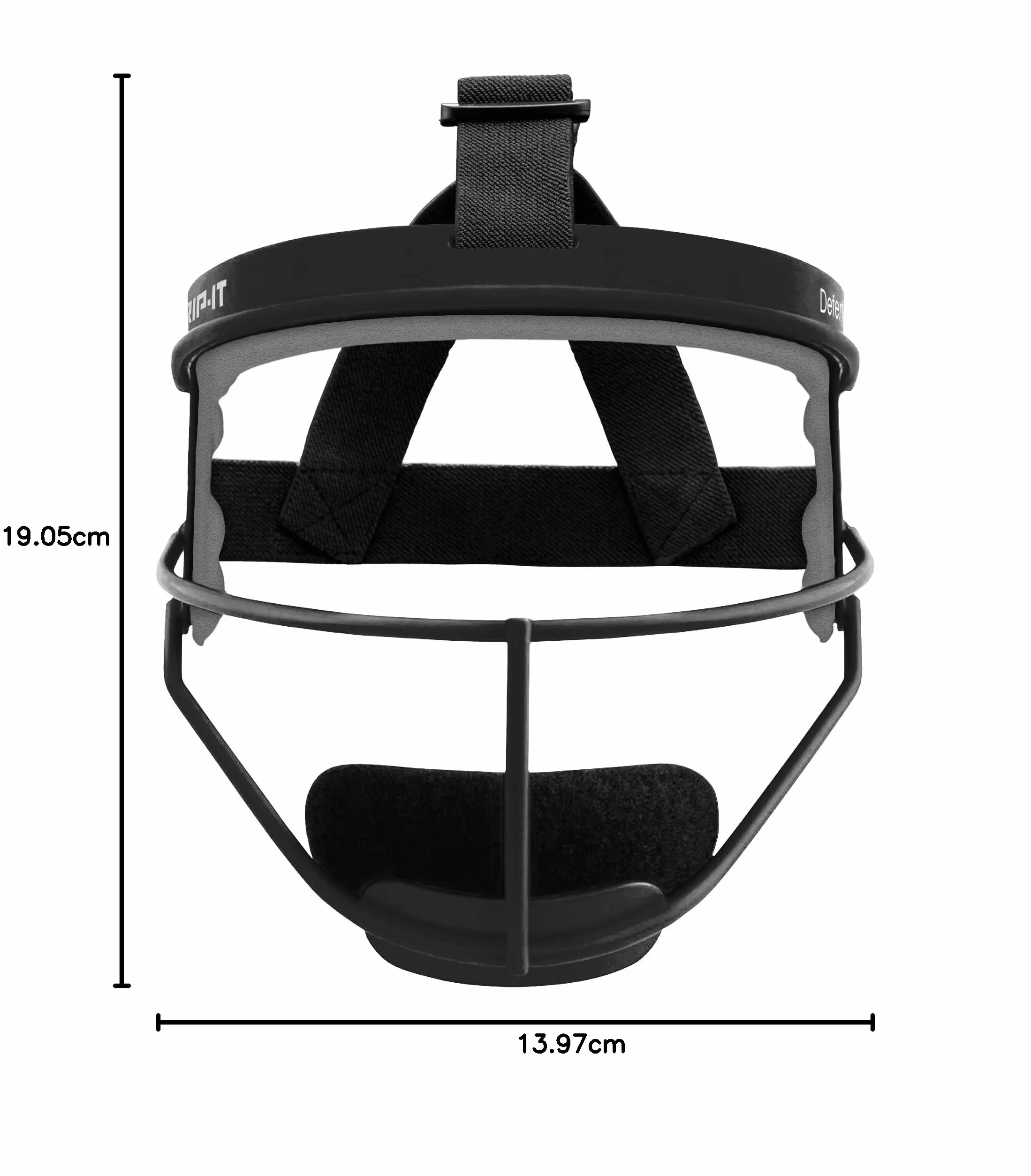 RIP-IT Defense Softball Fielder's Mask – lekkie, bezpieczne dopasowanie zapewnia maksymalną ochronę i komfort – nie utrudnia widoczności – przyjazna dla końskiego ogona