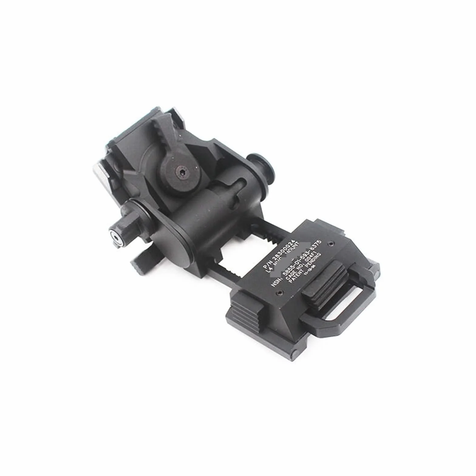 Noktowizor, Metalowe Wilcox L4G24 NVG Mount gogle noktowizyjne Arms Bridge Fast OPS uchwyt na kask Breakaway Base Adapters Do Nocnego OgląDania Lub Obserwacji (Color : Nero)