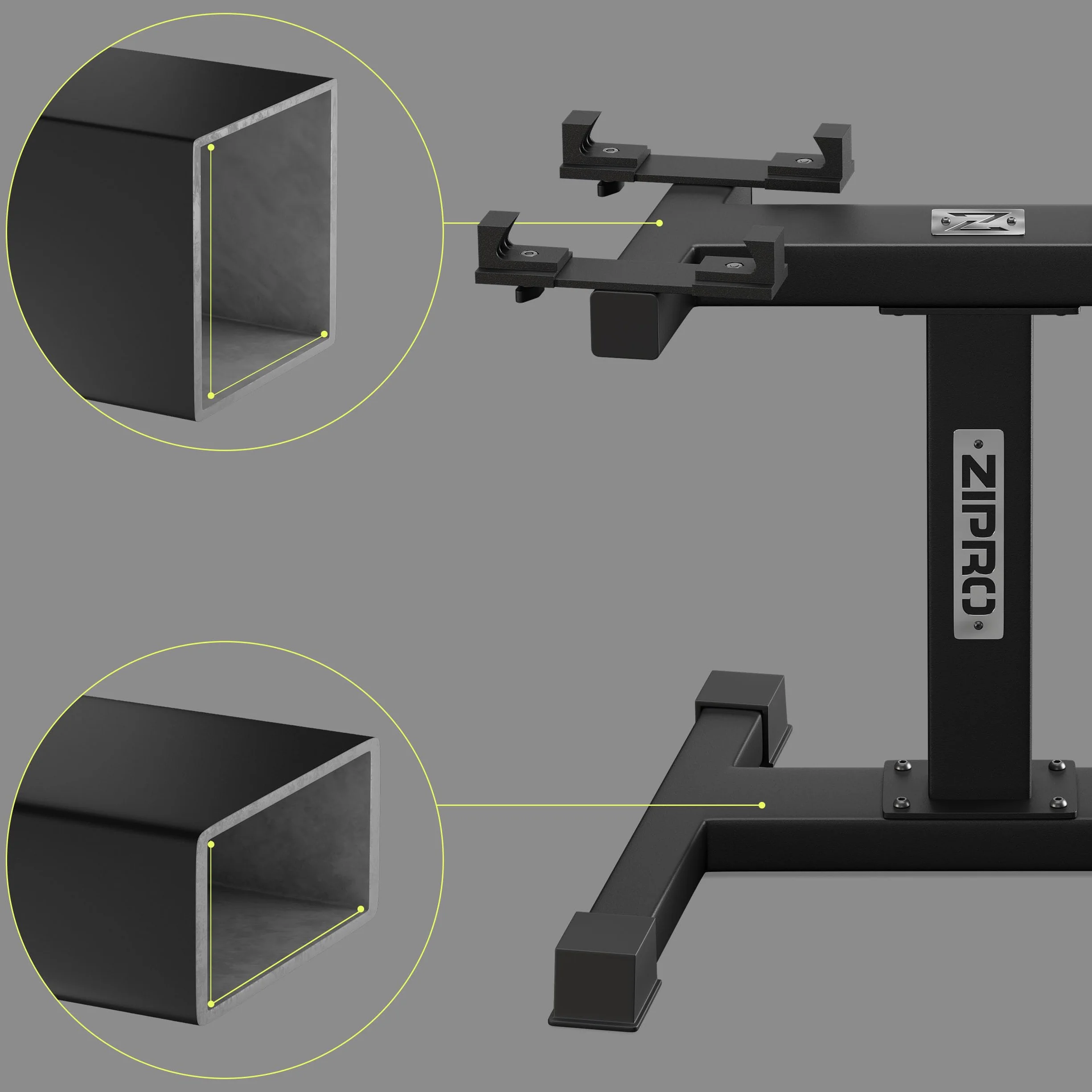 ZIPRO Round Stojak do Hantli Regulowanych ZIPRO Round - Solidna Konstrukcja, Udźwig do 100 kg, Kompatybilny z Hantlami ZIPRO Round 24 kg i 36 kg, Ergonomiczny Design