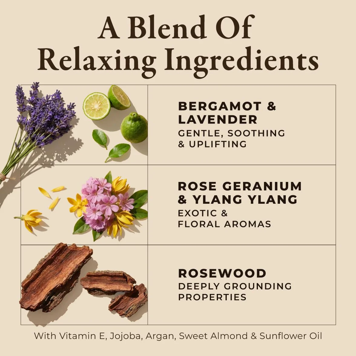 Gya Labs Relaksujący zmysłowy olejek do masażu dla par - Ylang Ylang, Rose Geranium i Organic Argan Infuzed Body Oil for Skin - 100 czystych i naturalnych olejków do masażu - (200ml)
