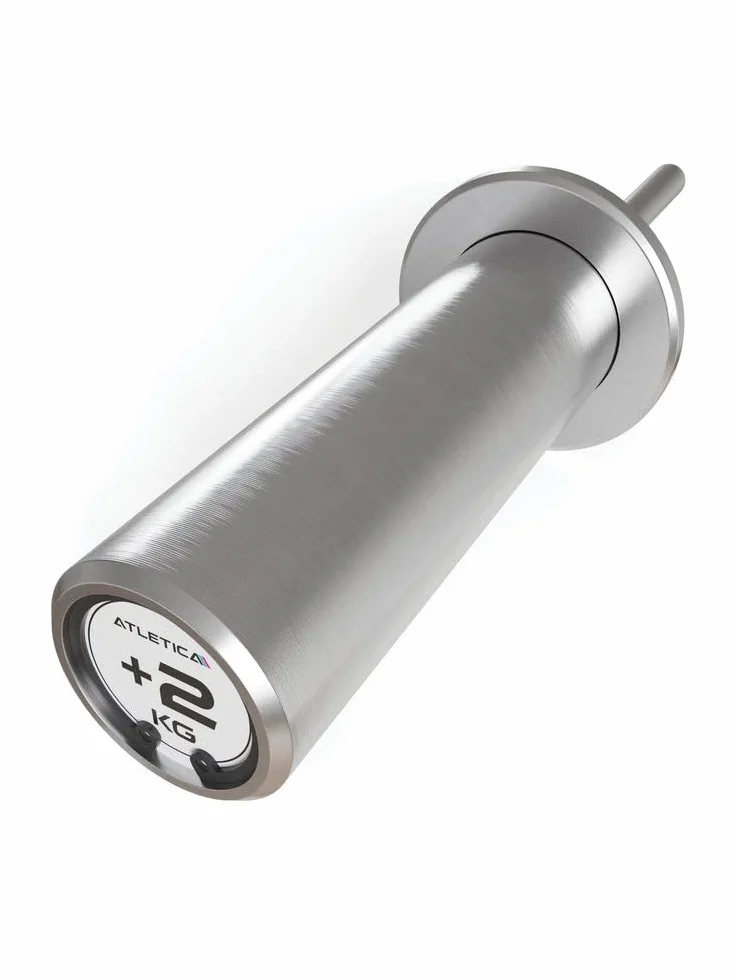 Atletica Weight Stack Pin | do rozszerzenia bloku obciążników | długość użytkowa 15 cm | Ø 50 mm | waga 2 kg | nierdzewny dzięki pięknej chromowanej powłoce