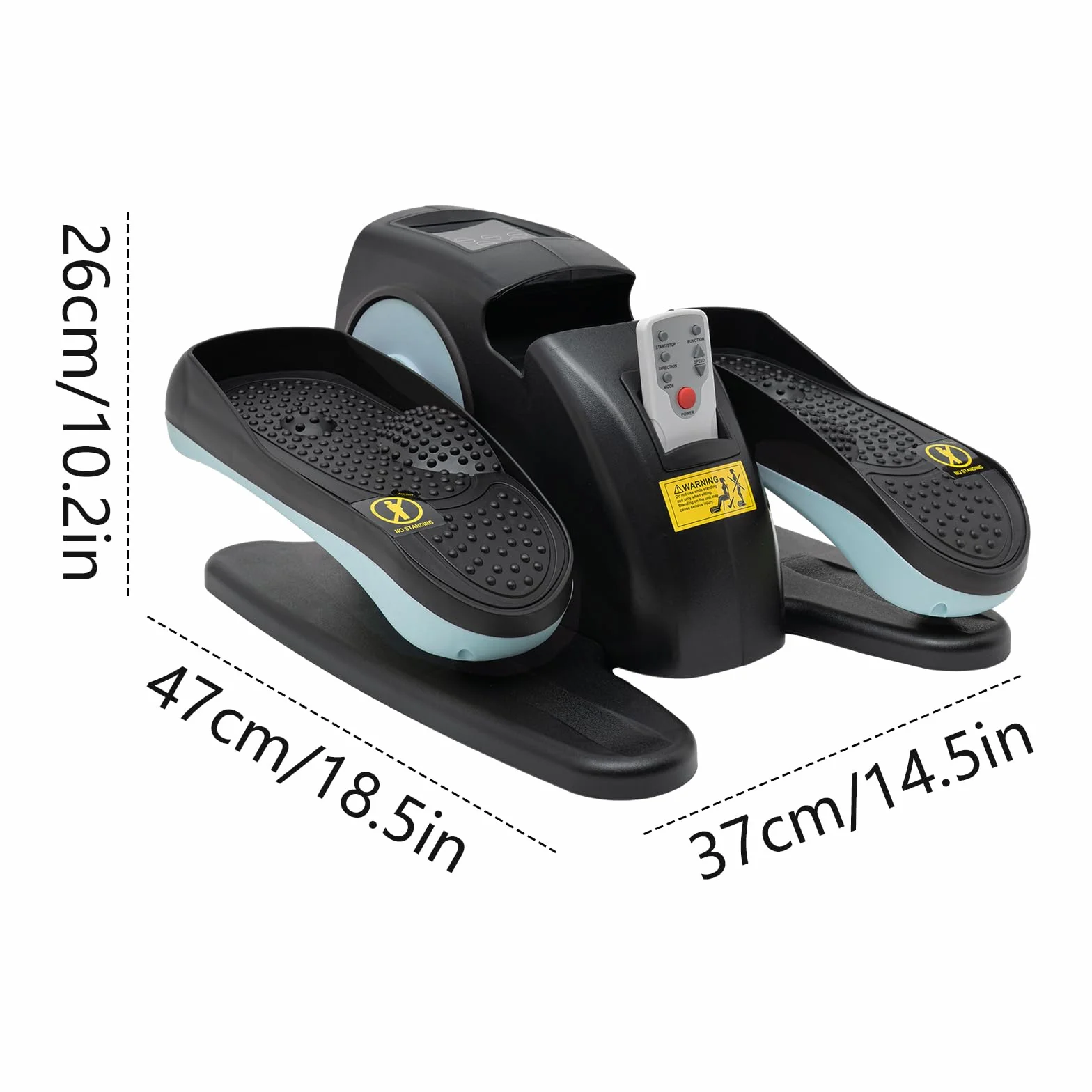 Mini elektryczny trenażer eliptyczny pod biurkiem z pilotem