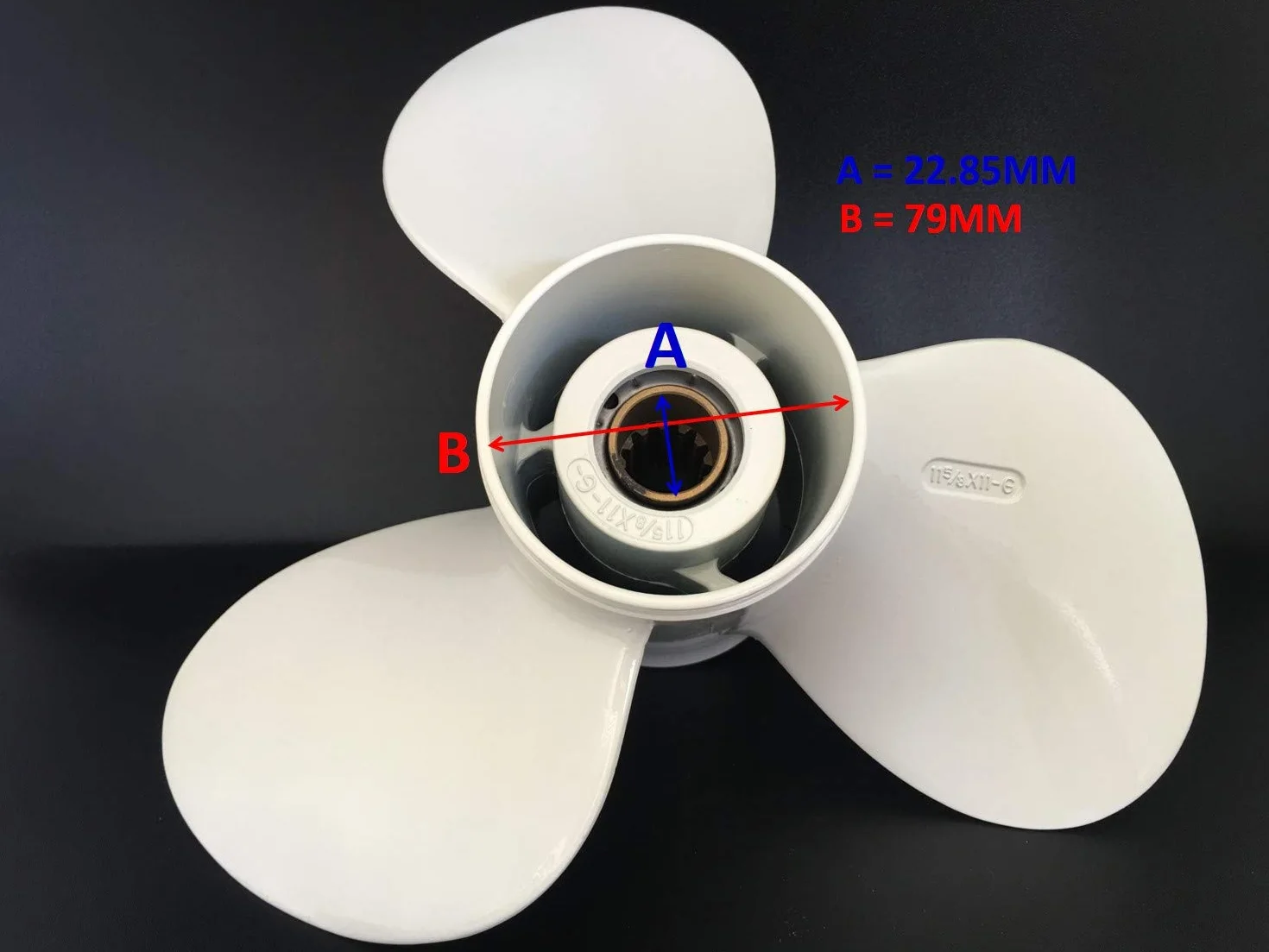 ITACO YAMASCO 11 5/8x11 G Aluminiowe śmigło do łodzi Yamaha silnik zaburtowy 40HP 50HP 55HP 60HP 60HP 69W-45947-00-00 69W-45947-00-EL 663-45947-02-EL 663-45947-02-347 6 663 -45947-01-36 11,625 x 11