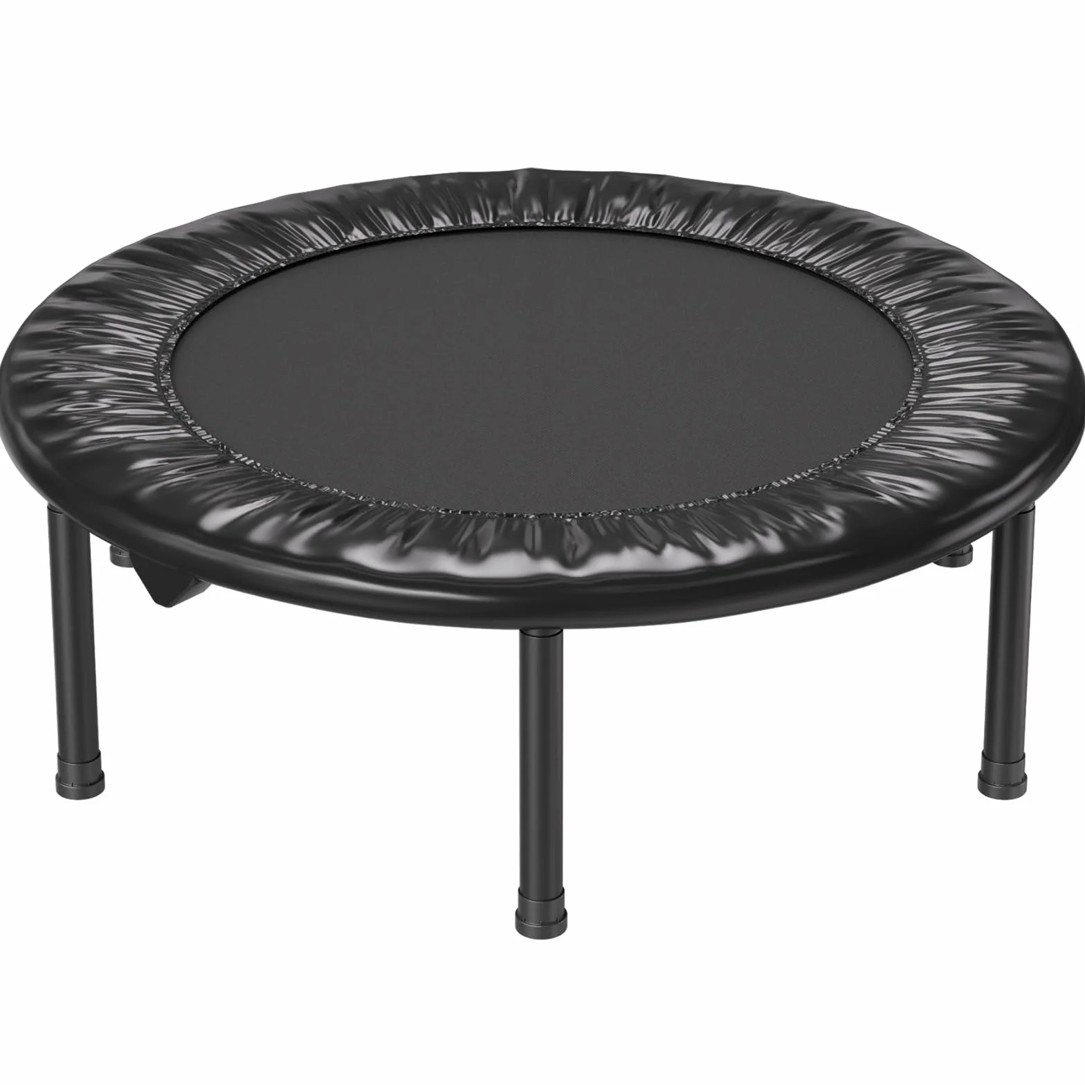 VEVOR Mini składana trampolina fitness 934 mm trampolina do ćwiczeń maksymalne obciążenie 100 kg mała stabilna i cicha trampolina do ćwiczeń do treningu w pomieszczeniach lub w ogrodzie