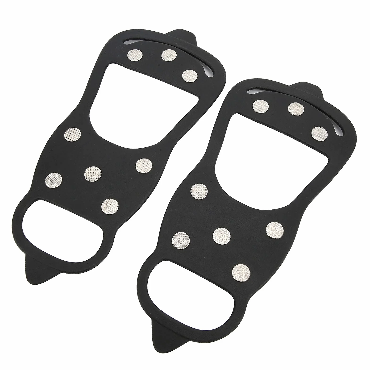 Raki do Chodzenia Po śniegu Antypoślizgowe Buty do Butów 8-zębowe Kolce Pokrowce do Wspinaczki Górskiej i Pieszych Wędrówek | Silikon + Stal Nierdzewna (M)