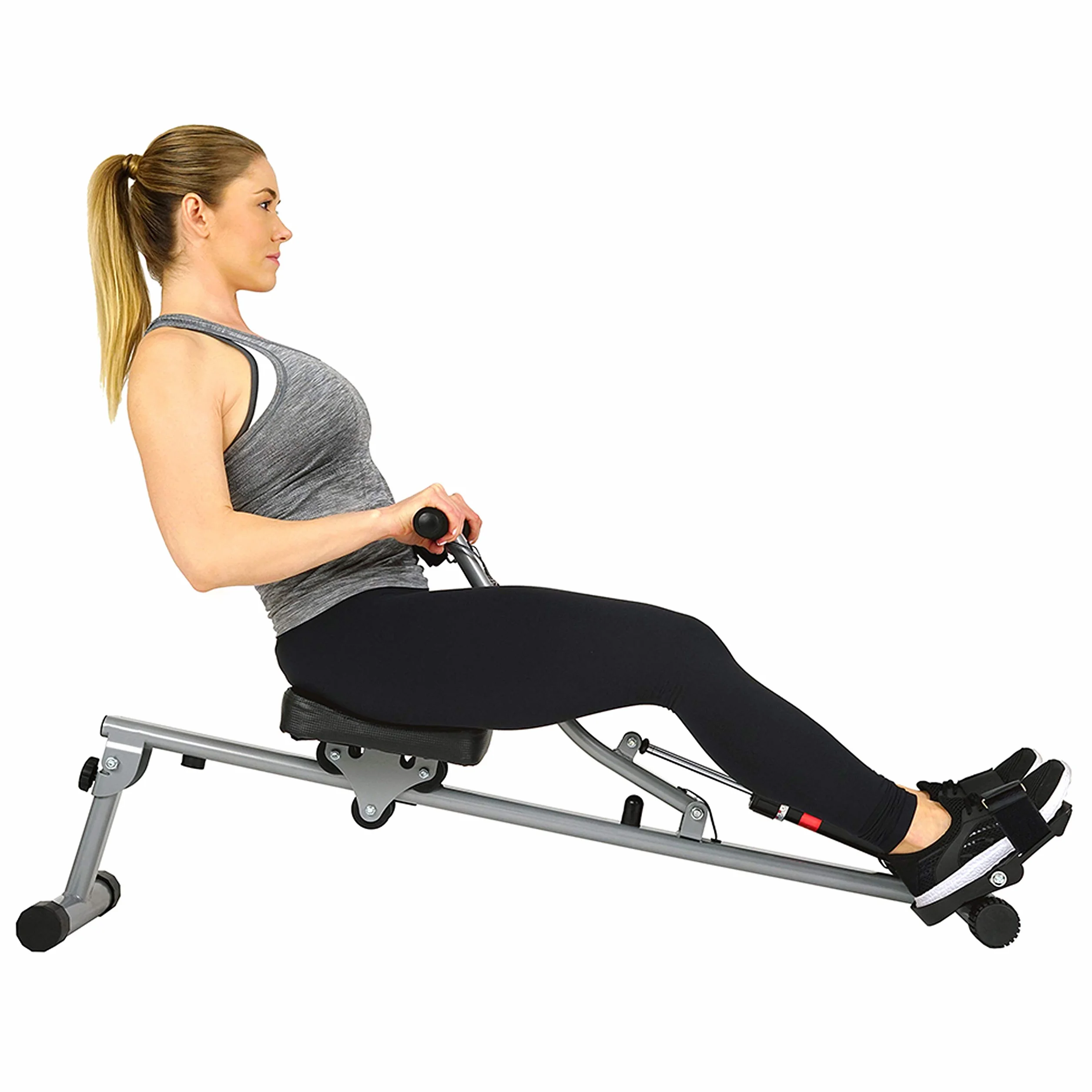 Sunny Health and Fitness SF-RW1205 12 Regulowany oporowy wioślarz z cyfrowym monitorem