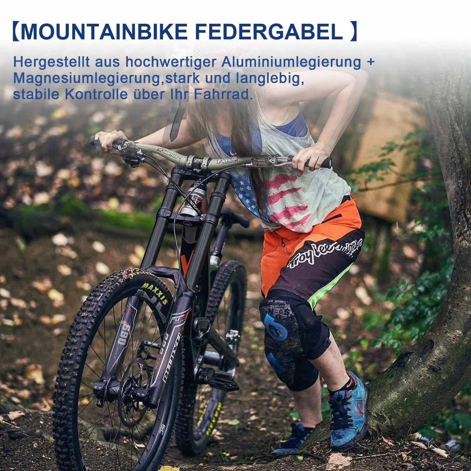 Widelec przedni do roweru górskiego 26 27,5 29 cali hamulec tarczowy powietrze w dół wzgórze widelec 1-1/8 cala prosty 1-1/2" stożkowy MTB potrójne drzewo rower widelec podróżny 135 mm szybkie zwalnianie 2440 g
