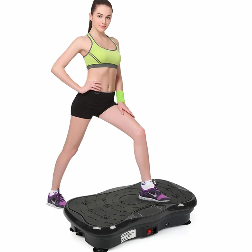 Platformy wibracyjne fitness z 2 paskami oporowymi do domu