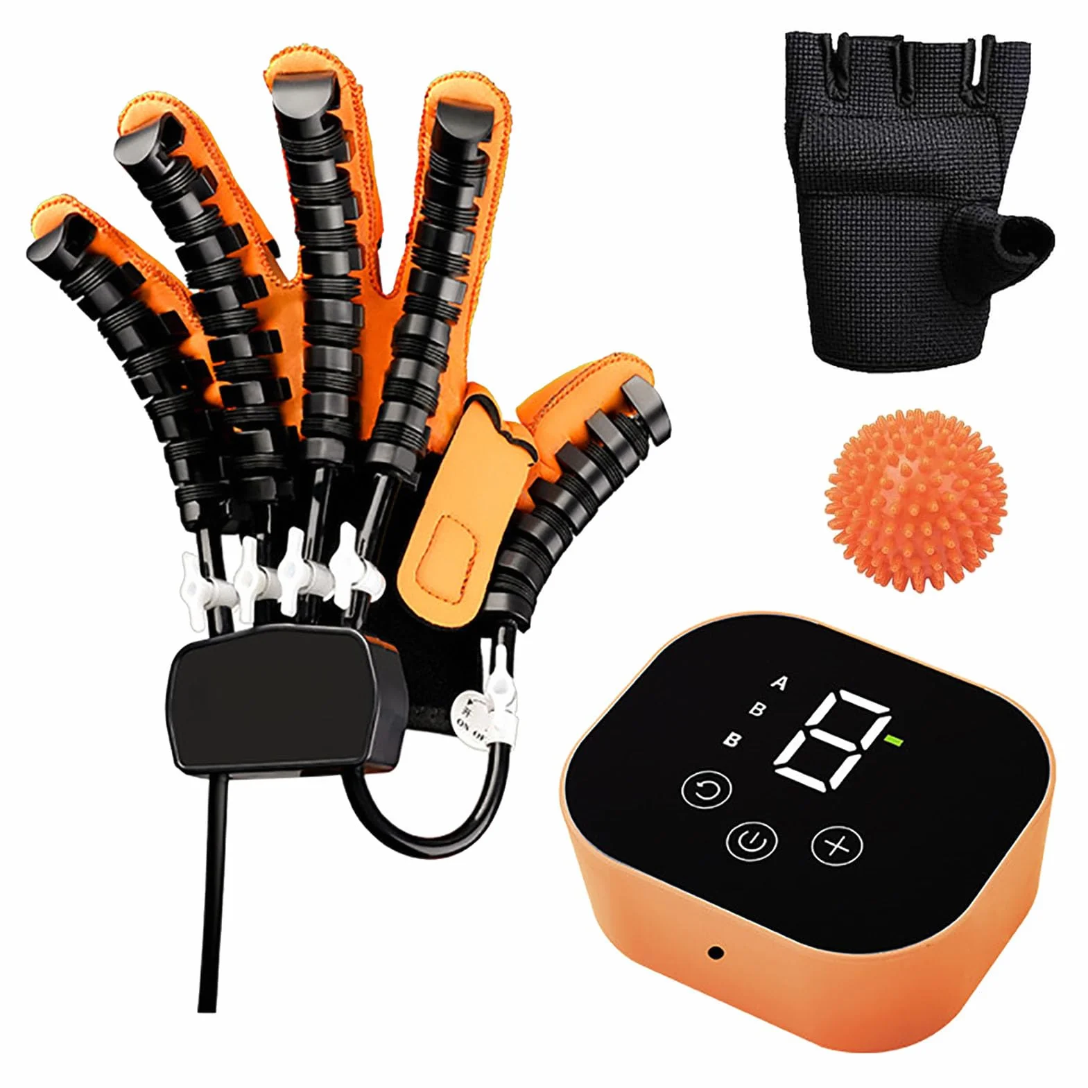 Rękawice Robota Do Rehabilitacji Dłoni, Urządzenie Do ćwiczeń Dłoni Robota Dla Pacjentów Z Udarem Połowiczym, Orteza Palca(Size:L,Color:Prawa ręka)
