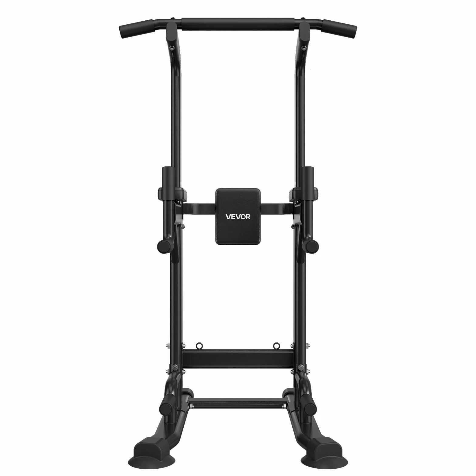 VEVOR Wolnostojący drążek do podciągania 150 kg, rzymskie krzesło 12 poziomów regulacji, pompki do nóg, trening domowy