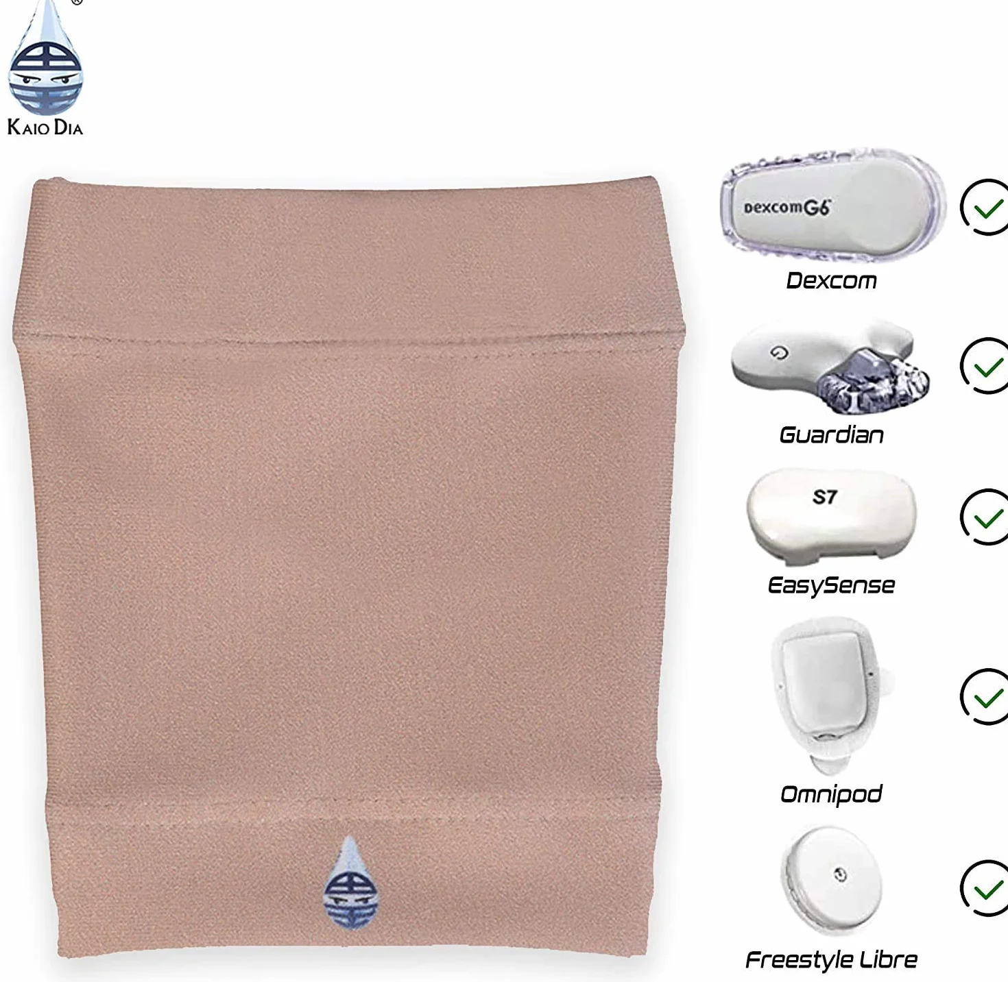 Dia-Band, mankiet ochronny do sensora glukozy Freestyle Libre, Medtronic, Dexcom lub Omnipod - Wygodna i wielokrotnego użytku opaska dla diabetyków. (XS (22-26 cm))