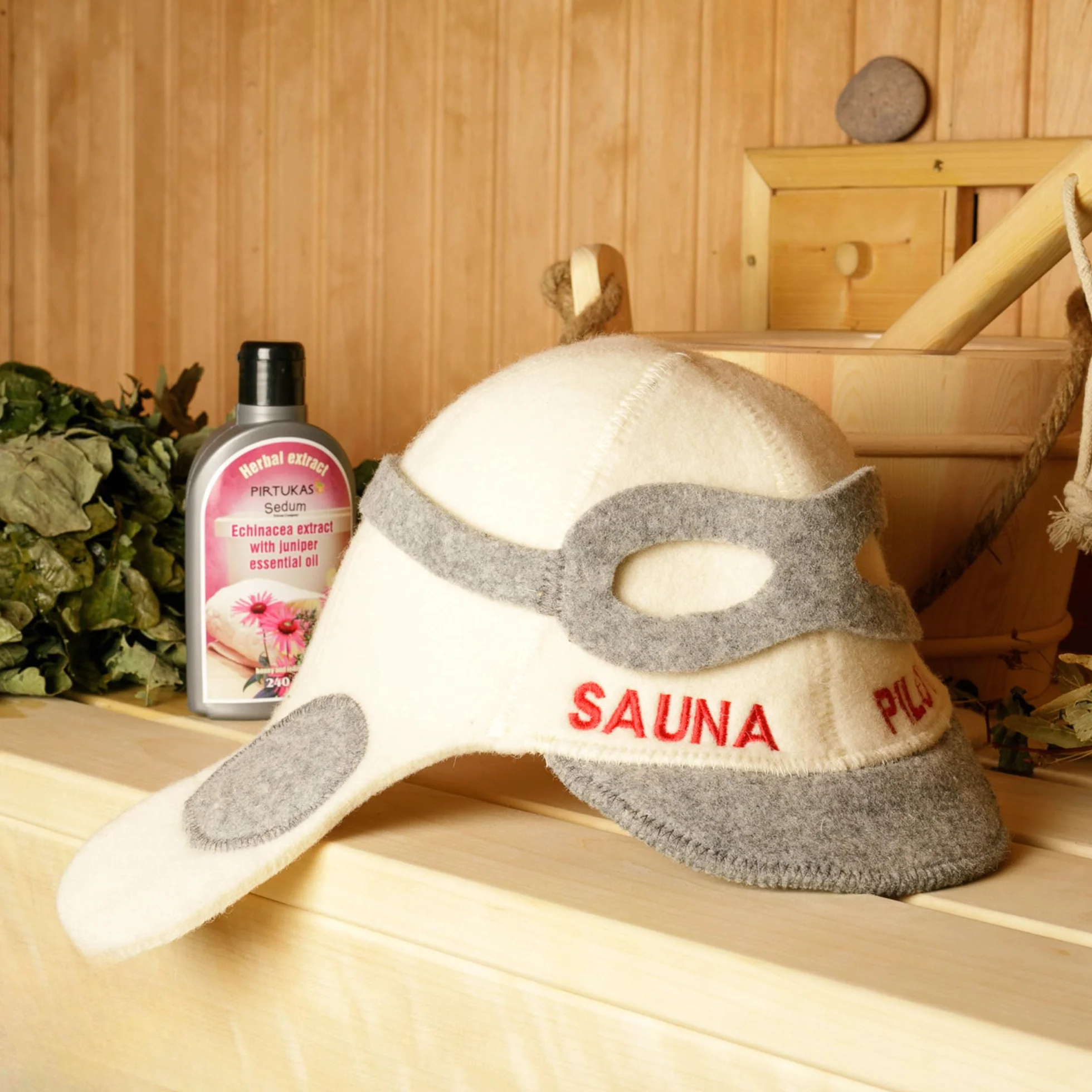 Czapka pilotka do sauny, 100% organiczna wełna, filcowa czapka do sauny, ochraniacz włosów, akcesoria do sauny, haftowany kapelusz, rosyjska czapka do sauny, akcesoria do sauny, prezenty do