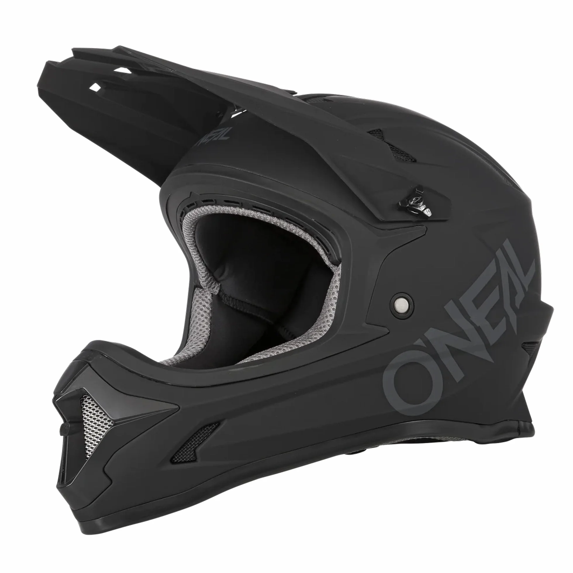 O'NEAL | Kask rowerowy górski | MTB Downhill | zgodny z normą bezpieczeństwa EN1078, otwory wentylacyjne dla przepływu powietrza i chłodzenia | Kask SONUS SOLID | Dorosły | Czarny | Rozmiar L