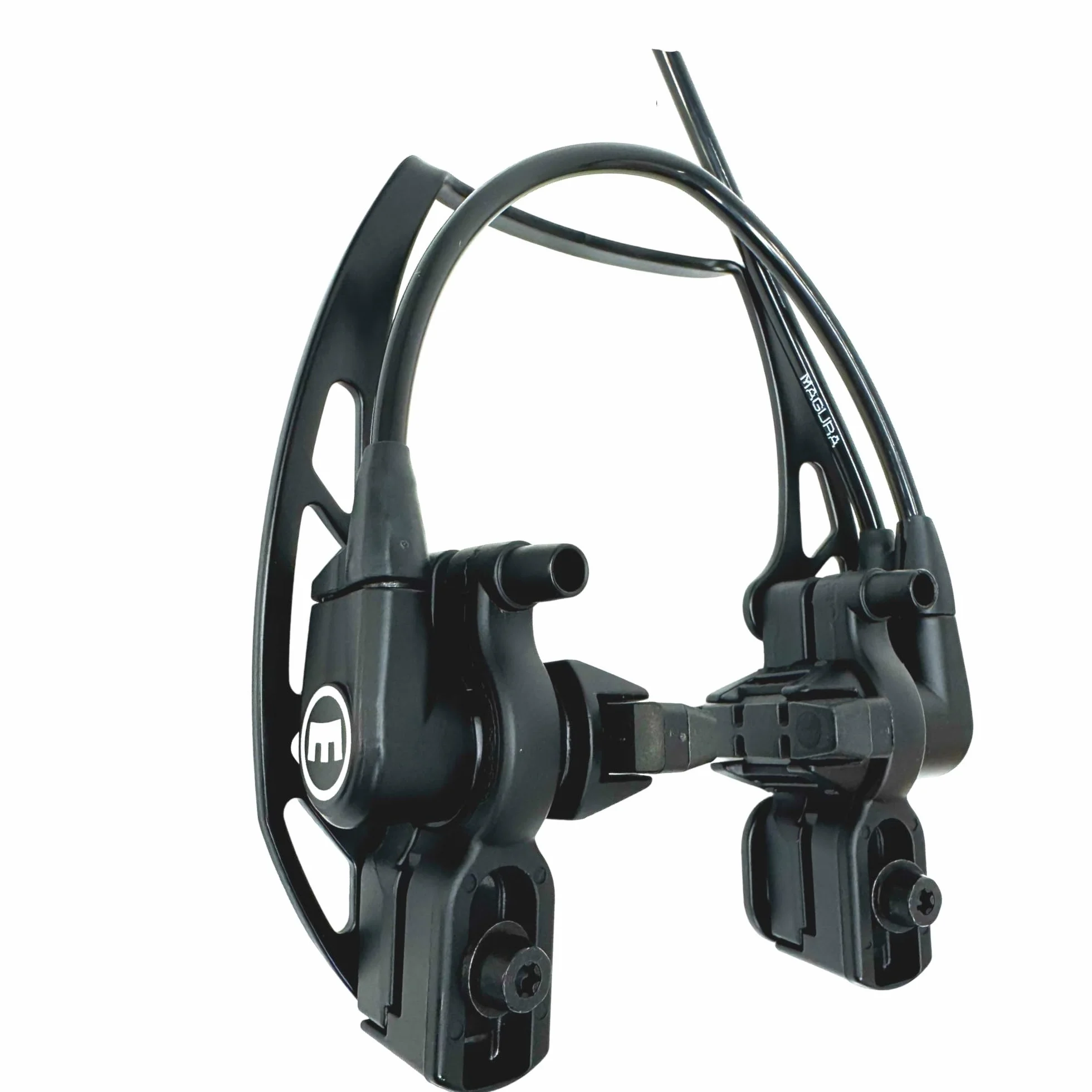 F26 Magura HS11 Hamulce hydrauliczne na felgach rowerowych Carbotecture Easy Mount Set Evo2 Vr+Hr czerwone klocki na felgi aluminiowe