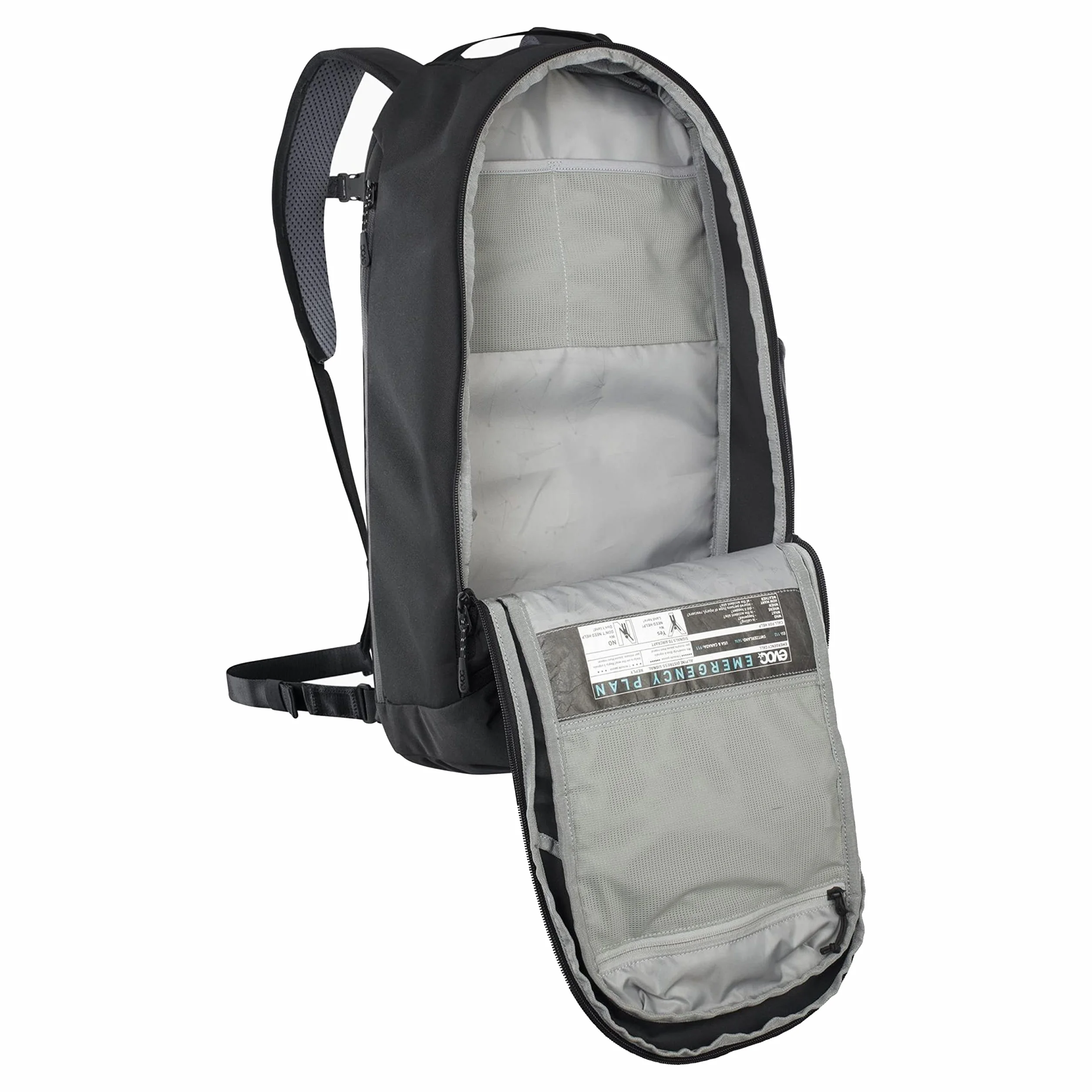 Plecak EVOC COMMUTE 22 (plecak rowerowy, z systemem wentylacji, kieszenią na laptopa, odblaskowy nadruk, waga: 860 g, wymiary: 17 x 28 x 52 cm, pojemność: 22 l), czarny