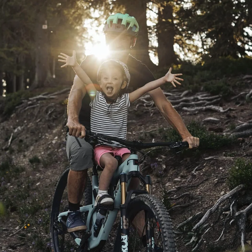 Kids Ride Shotgun – siodełko przednie dla dzieci w wieku 2-5 lat, w pełni regulowane i kompatybilne z większością nowoczesnych rowerów górskich dla dorosłych
