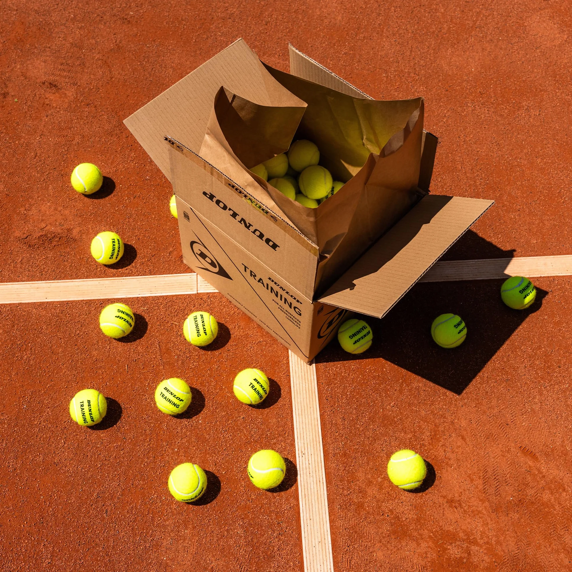DUNLOP Trening piłki tenisowej – do treningu i treningu (72 piłki)