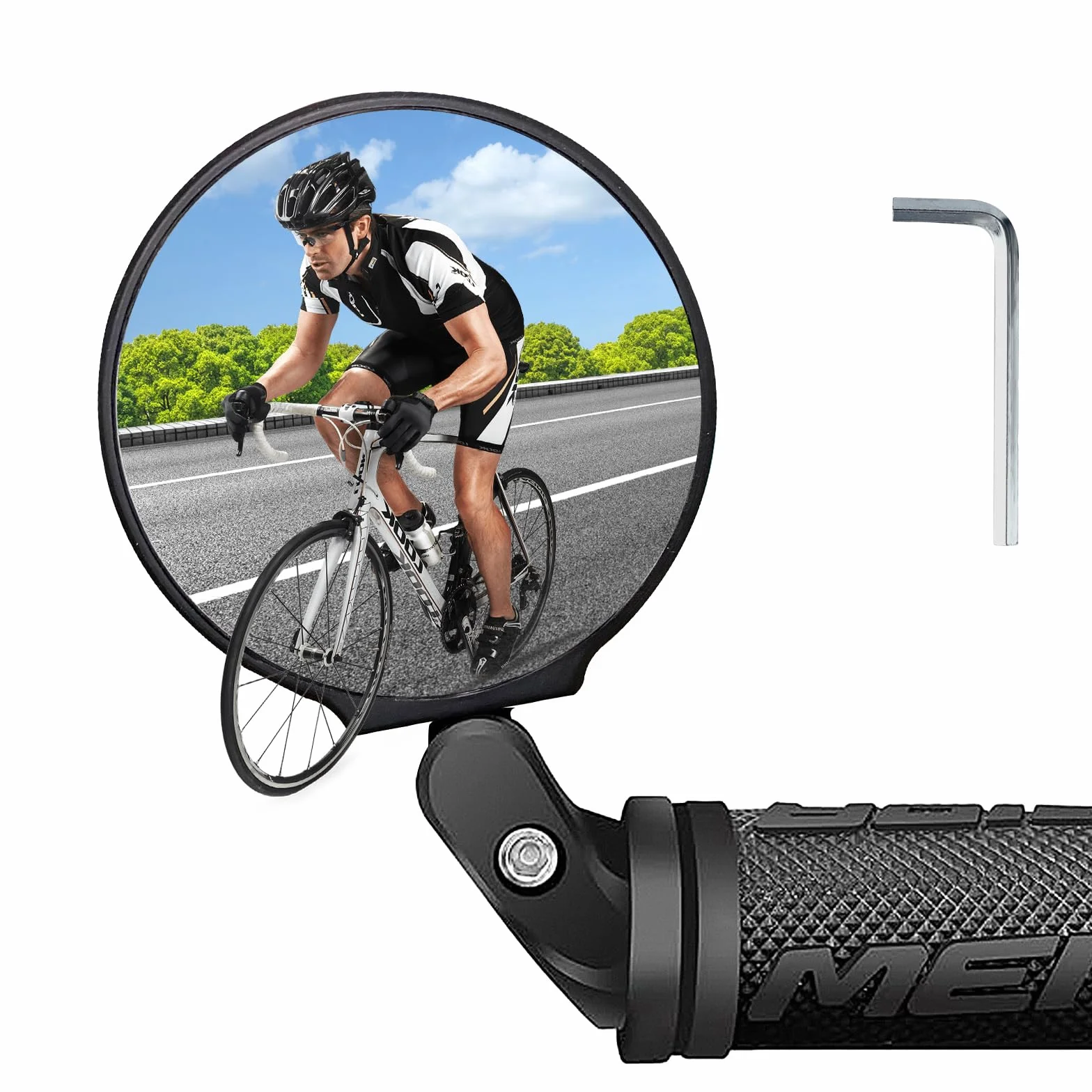 Lusterka rowerowe Rowerowe Obrót HD 360° Regulowane lusterko wsteczne do rowerów górskich i szosowych Universal lewe i prawe