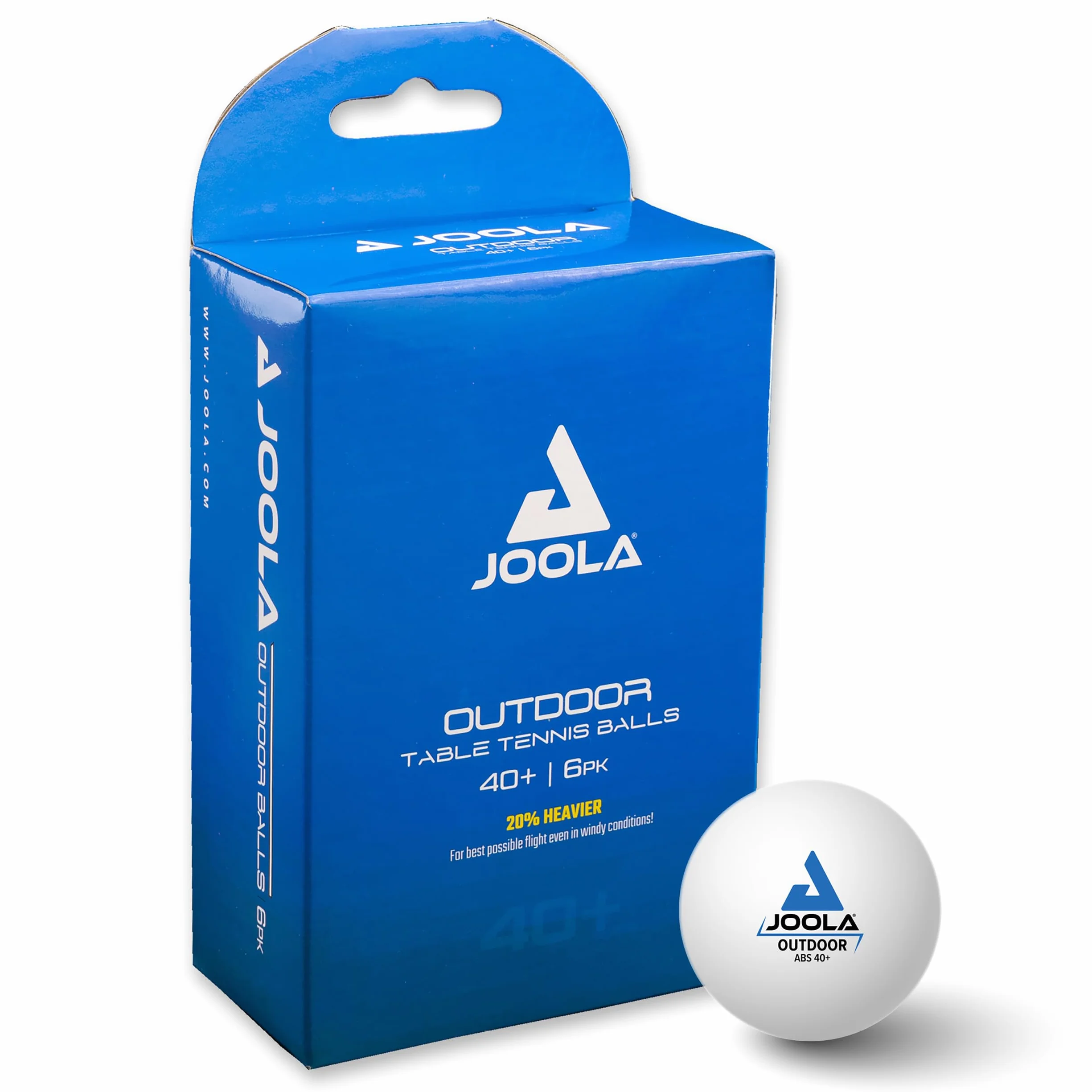 JOOLA TT-Ball Outdoor, uniseks, dla dorosłych, kolor biały, 40 mm