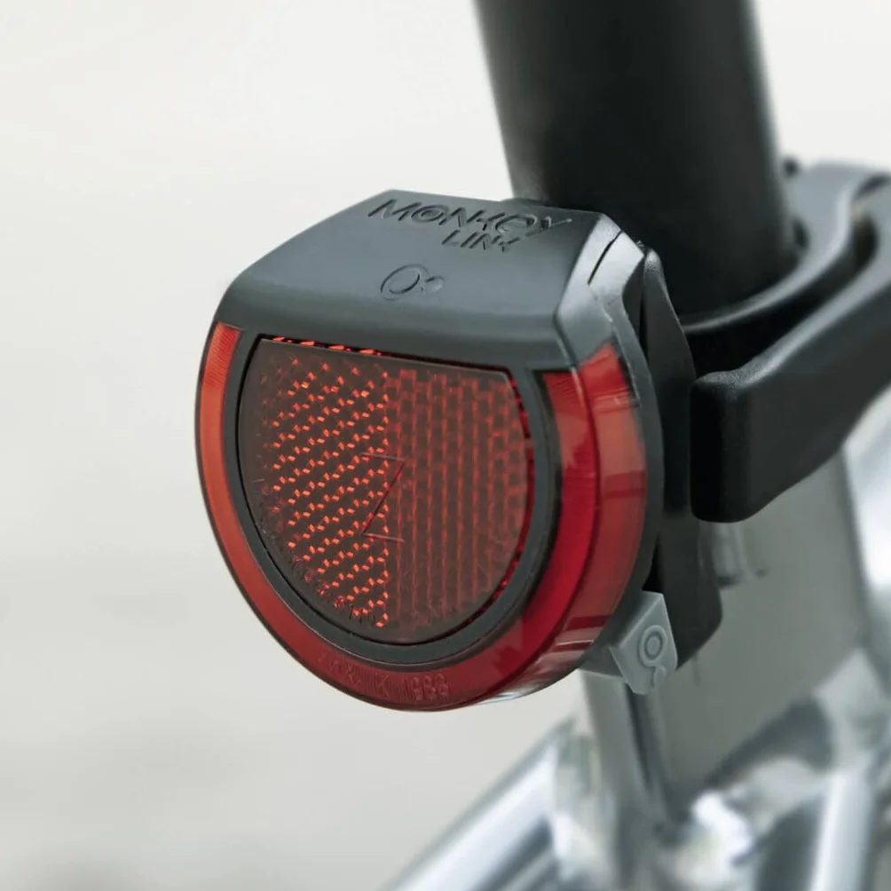 MonkeyLink SkyeLight 80 LUX CONNECT zestaw oświetleniowy do roweru, akcesoria rowerowe, innowacyjny uchwyt magnetyczny, tylne światło stopu, regulowany kąt reflektora przedniego, dopuszczenie do ruchu