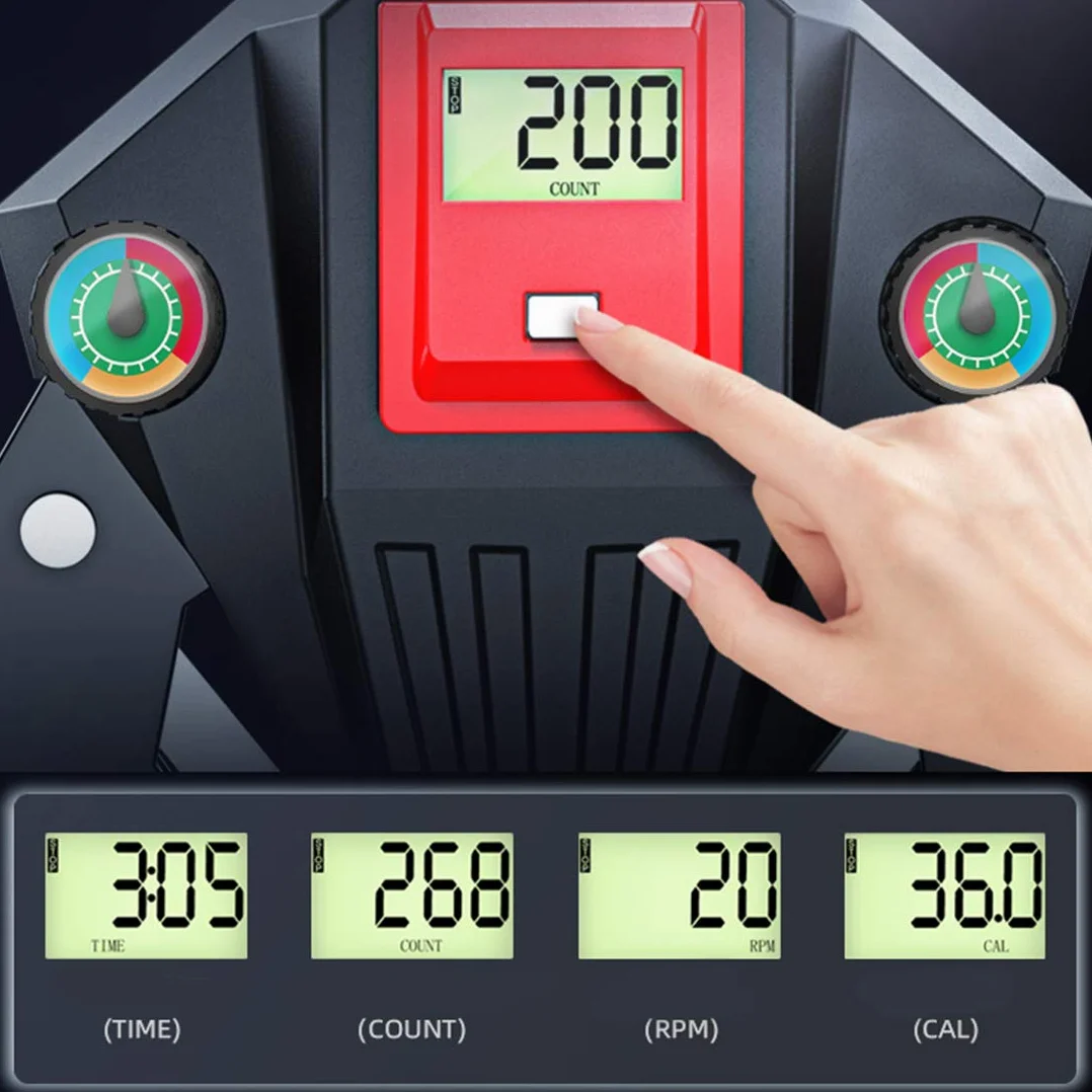 Power Twister Arm Exerciser z ekranem LCD, 0-300 kg / 0,0-299.4 kg domowa siłownia biceps blaster przedramię, czas treningu częstotliwość kalorii i wyświetlacz oporu
