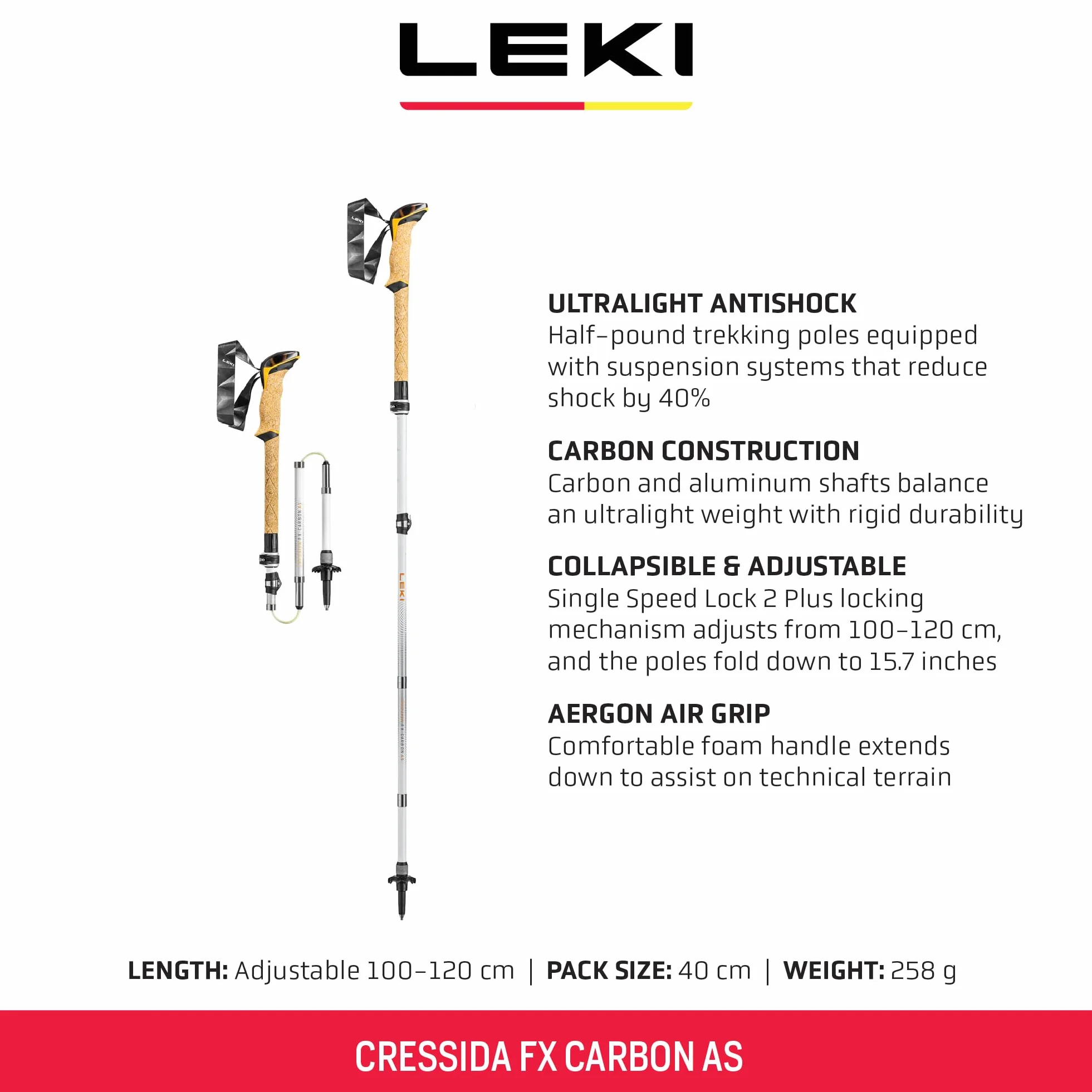 Leki Cressida FX Carbon AS Słupy