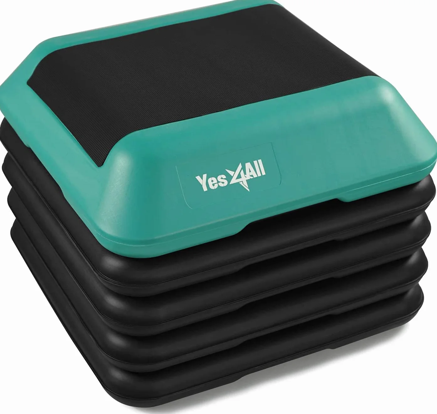Yes4All Q5HV regulowana platforma aerobowa 40x40 cm czarna/zielona
