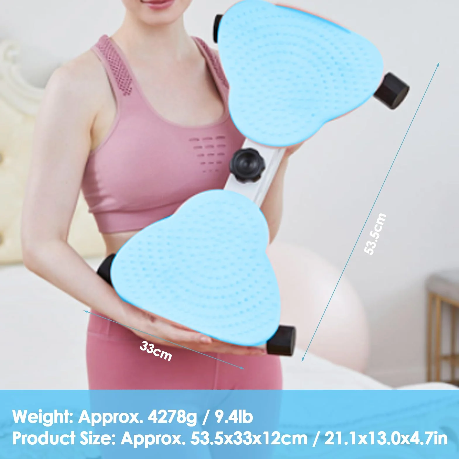 Ab Twist Board, Talia Twist Board do ćwiczeń, Talia Skręcająca Dysk Stojący Brzuch Twister Deska do ćwiczeń dla Kobiet Kobiecy masaż Stóp Utrata Masy Ciała Niebieski