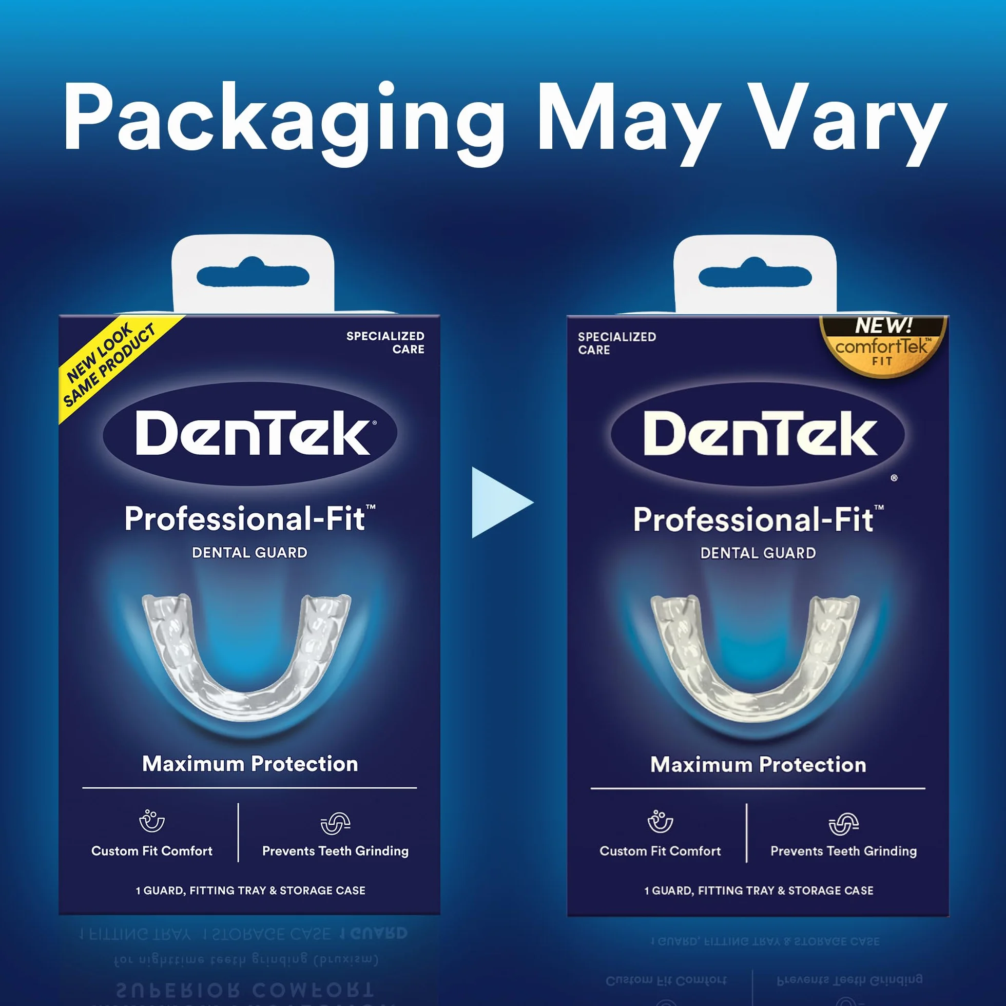 DenTek Professional-Fit Maksymalna ochrona Dental Guard | Ochrona przed nocnym szlifowaniem zębów | Opakowanie może się różnić