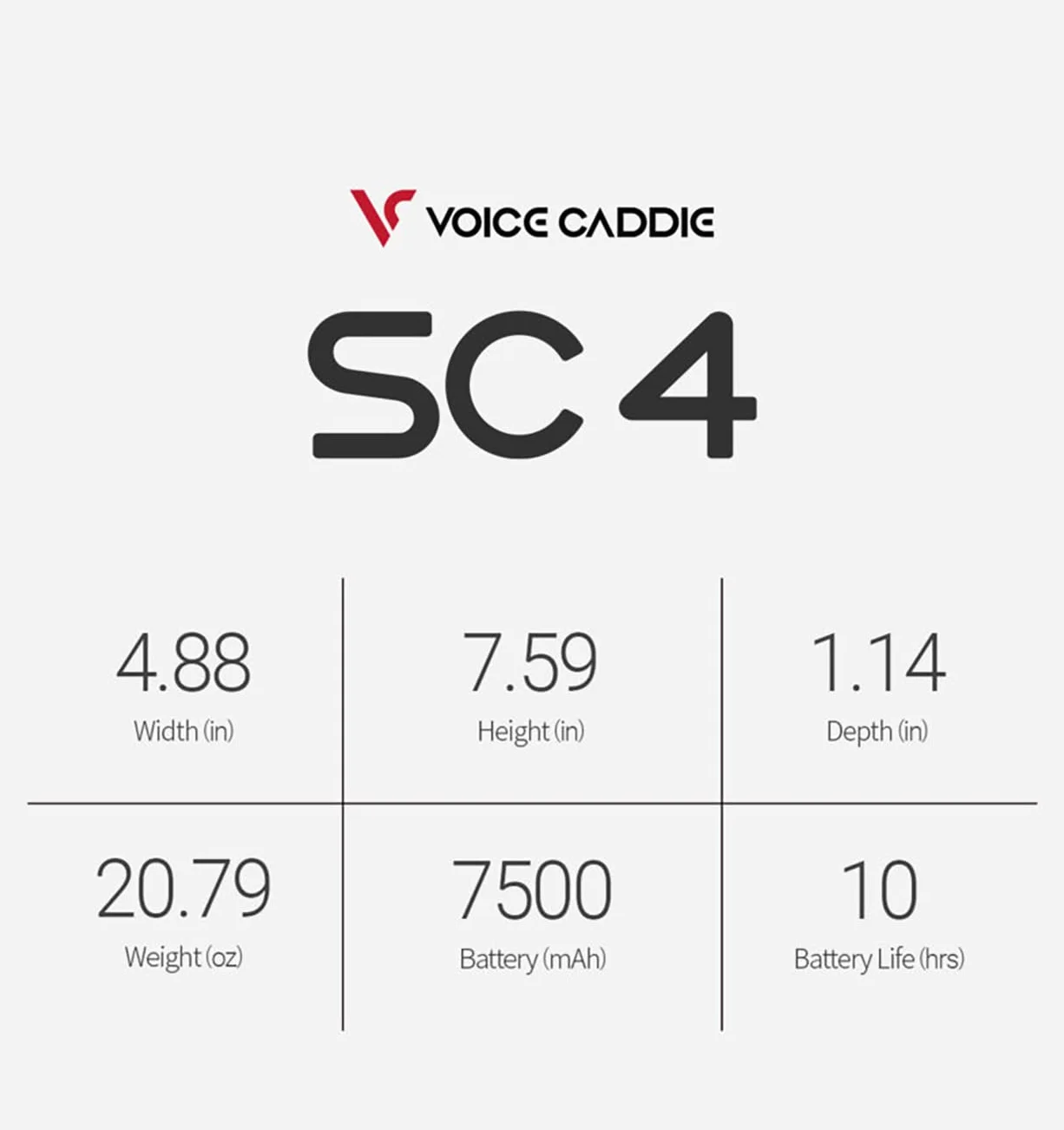 Voice Caddie SWING CADDIE SC4 Simulator Monitor, czarny