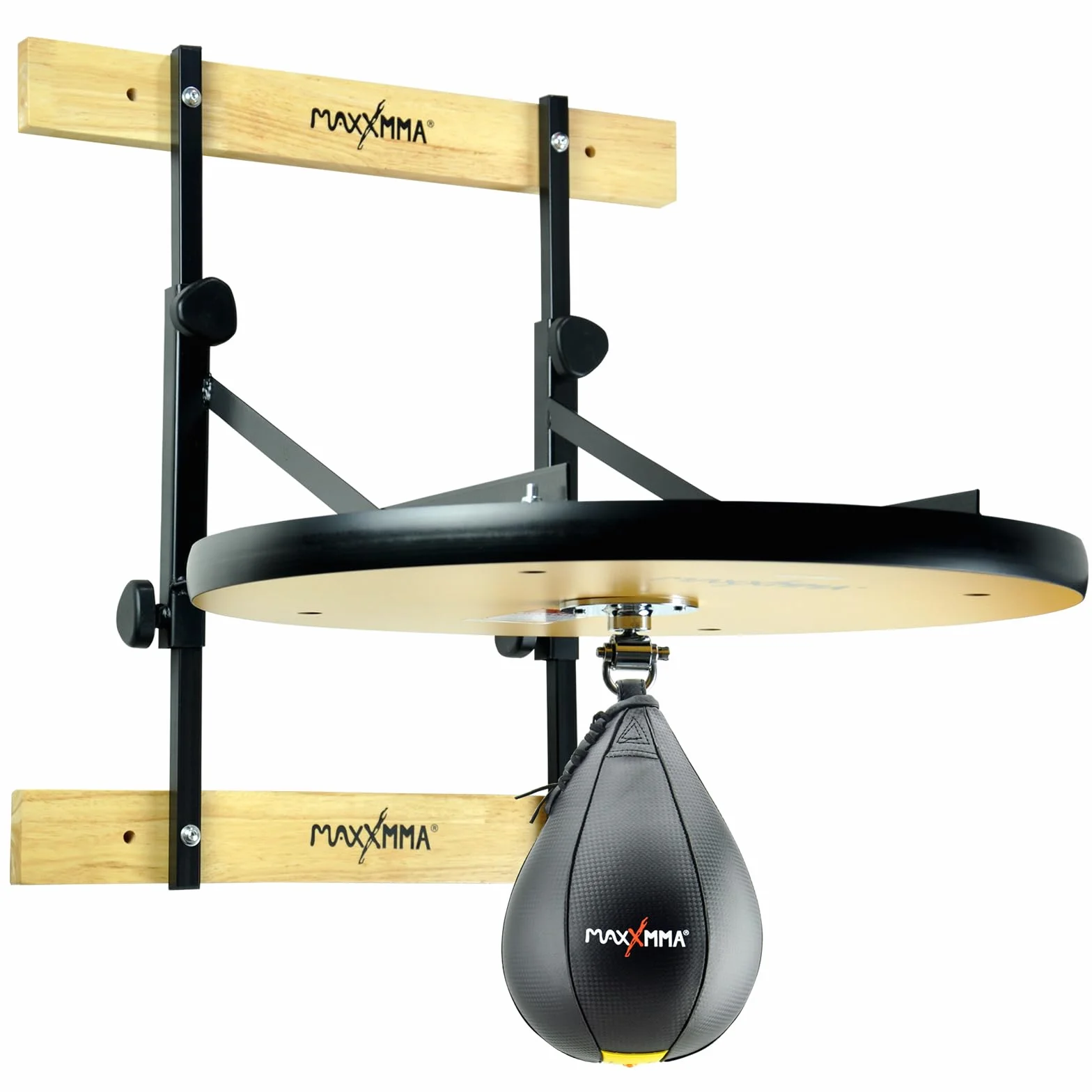 MaxxMMA Zestaw platformy Speed Bag z piłką bokserską, regulowana wysokość