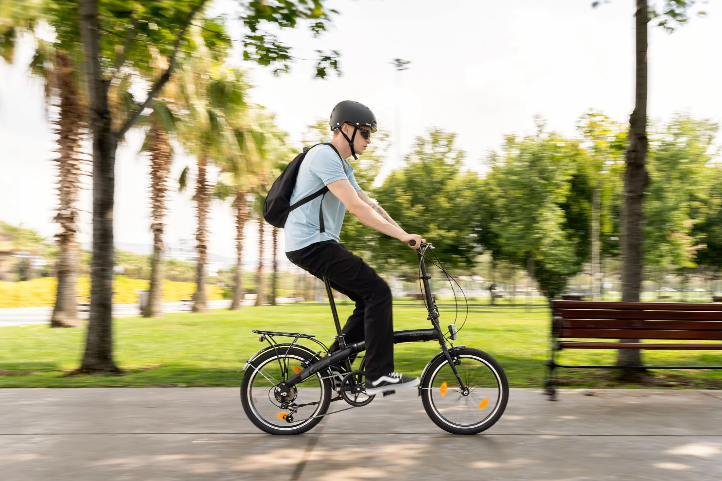 Licorne Bike CONSERES Premium składany rower 20 cali dla mężczyzn i kobiet, 6 biegów