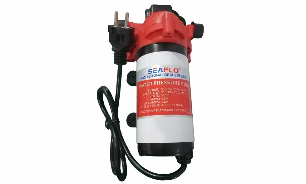 Pompa membranowa Seaflo AC serii 33 12V/24V/220V 3.0GPM 45PSI(220 Volt)