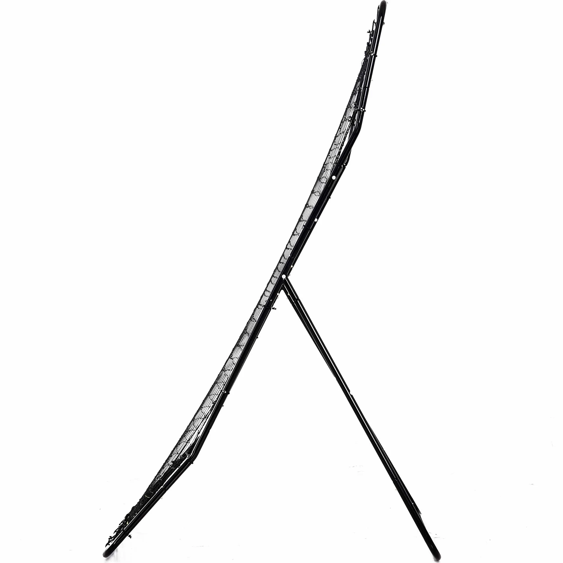 HOMCOM Baseball Rebounder, Tragebar Softball Pitchback-Netz, Rückprallnetz mit Ziel Zone, verstellbarem Winkel Pitching Netz für Basebälle Softbälle, Metall, Schwarz