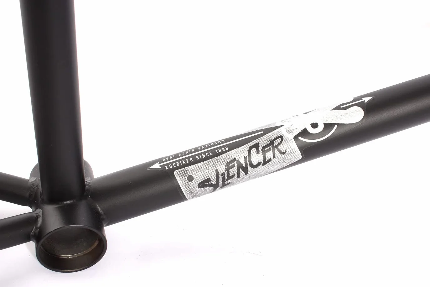 KHE BMX tłumik ramy LT 4130 CrMo 20 cali czarny matowy 20,6 cala 2,2 kg MID BB