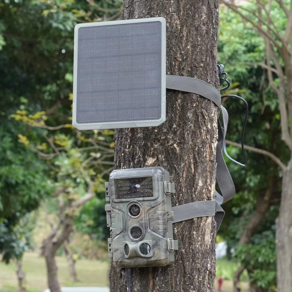 GardePro SP350 panel solarny 12V/1A 9V/1,3A 6V/2A do kamery myśliwskiej A3S A5 A60 E5 E5S E6 E8 X20 X50