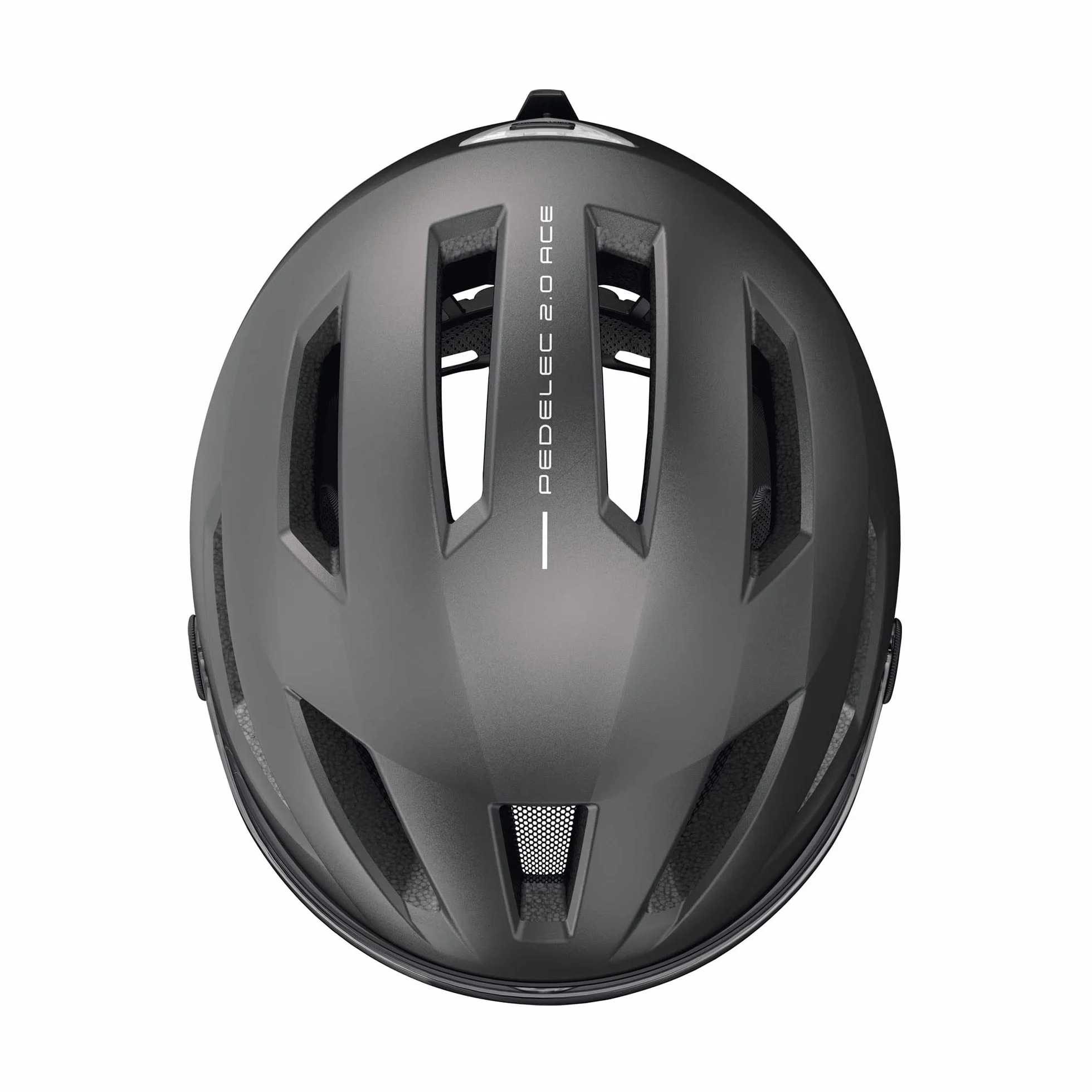 ABUS Pedelec 2.0 ACE Kask Miejski Rowerowy z Tylnym Światłem, Daszkiem, Osłoną Przeciwdeszczową, Ochroną Uszu