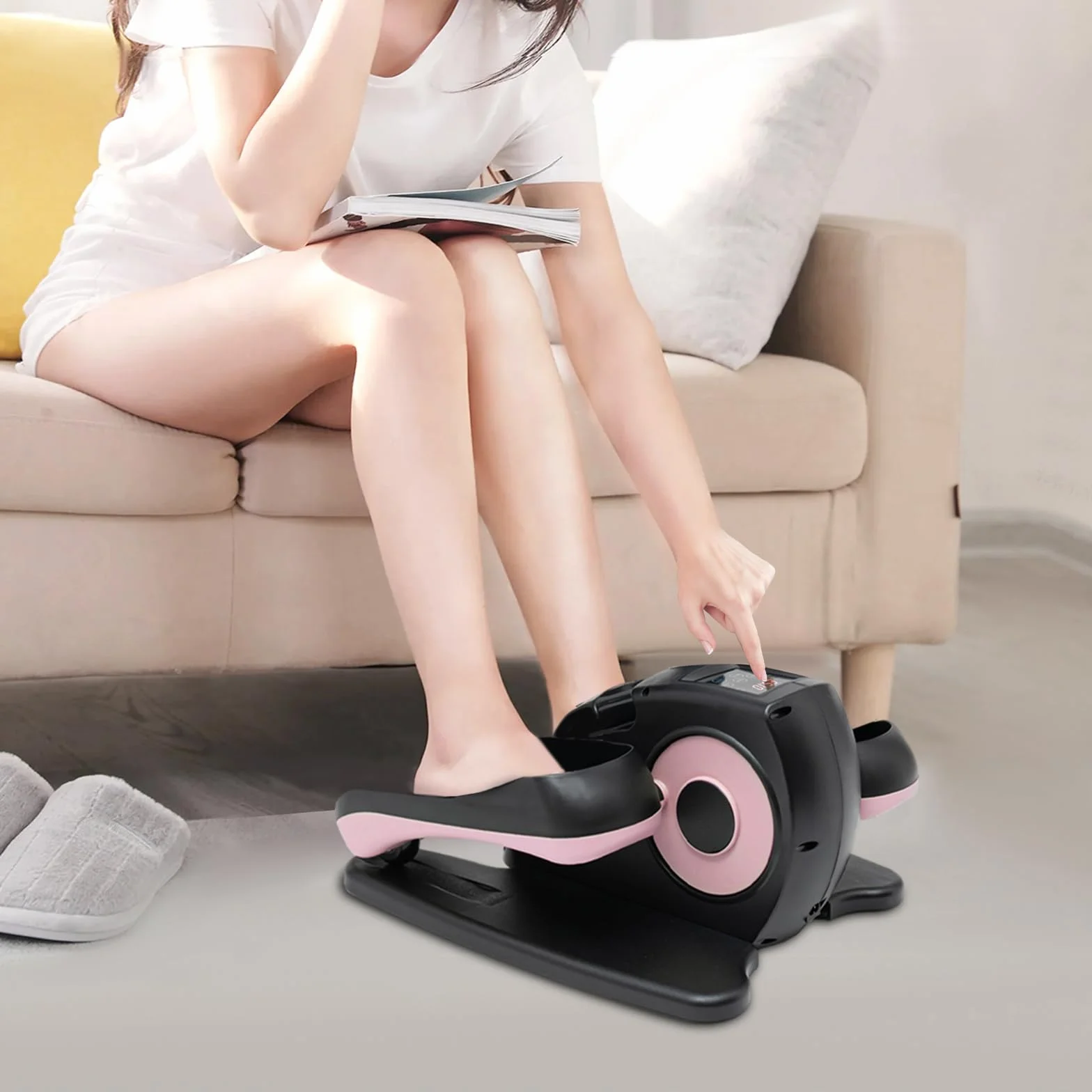 Mini eliptyczny trener zmotoryzowany elektryczny do fitnessu nóg