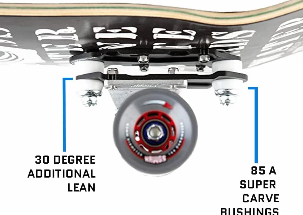 WATERBORNE SKATEBOARDS System FIN - adapter do surfowania i szyny Pakiet wysokiej wydajności - Ciężarówki Surfskate pasują do dowolnej deskorolki - Dostosuj opatentowane płetwy dla 3 trybów jazdy surfingowej - Carving Truck do surfowania