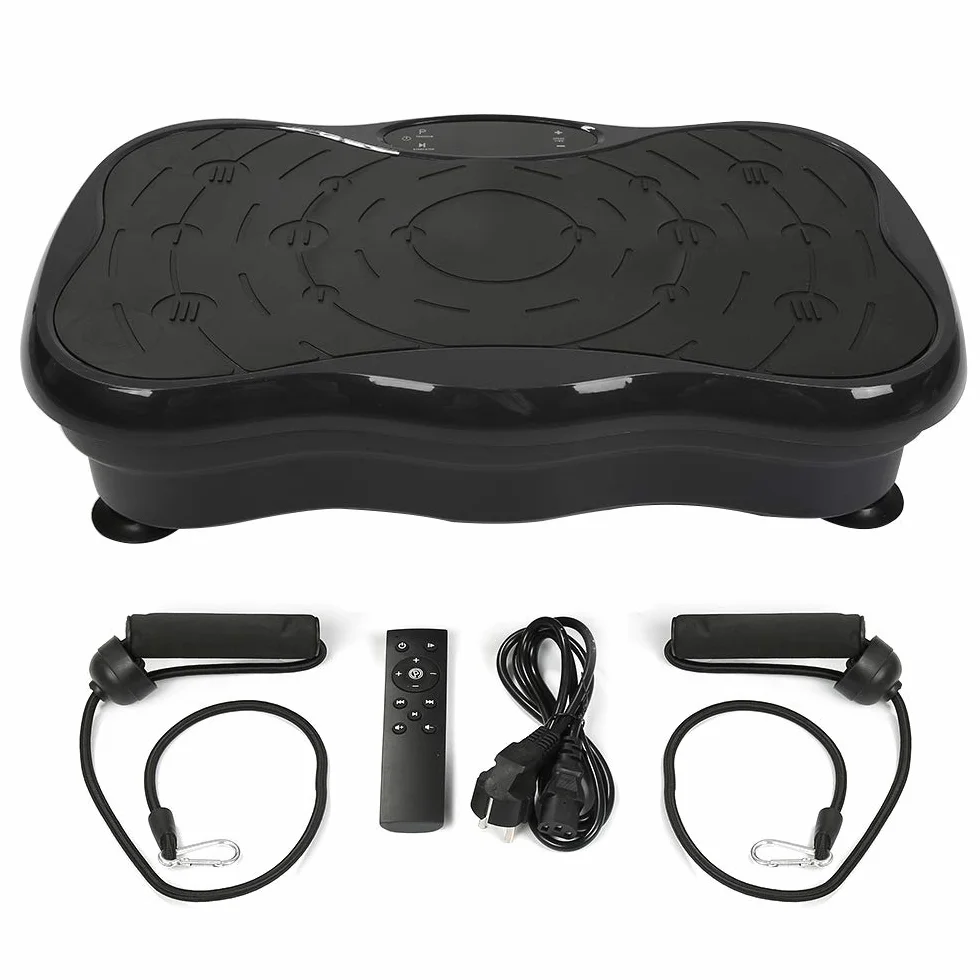 Platformy wibracyjne fitness z 2 paskami oporowymi do domu