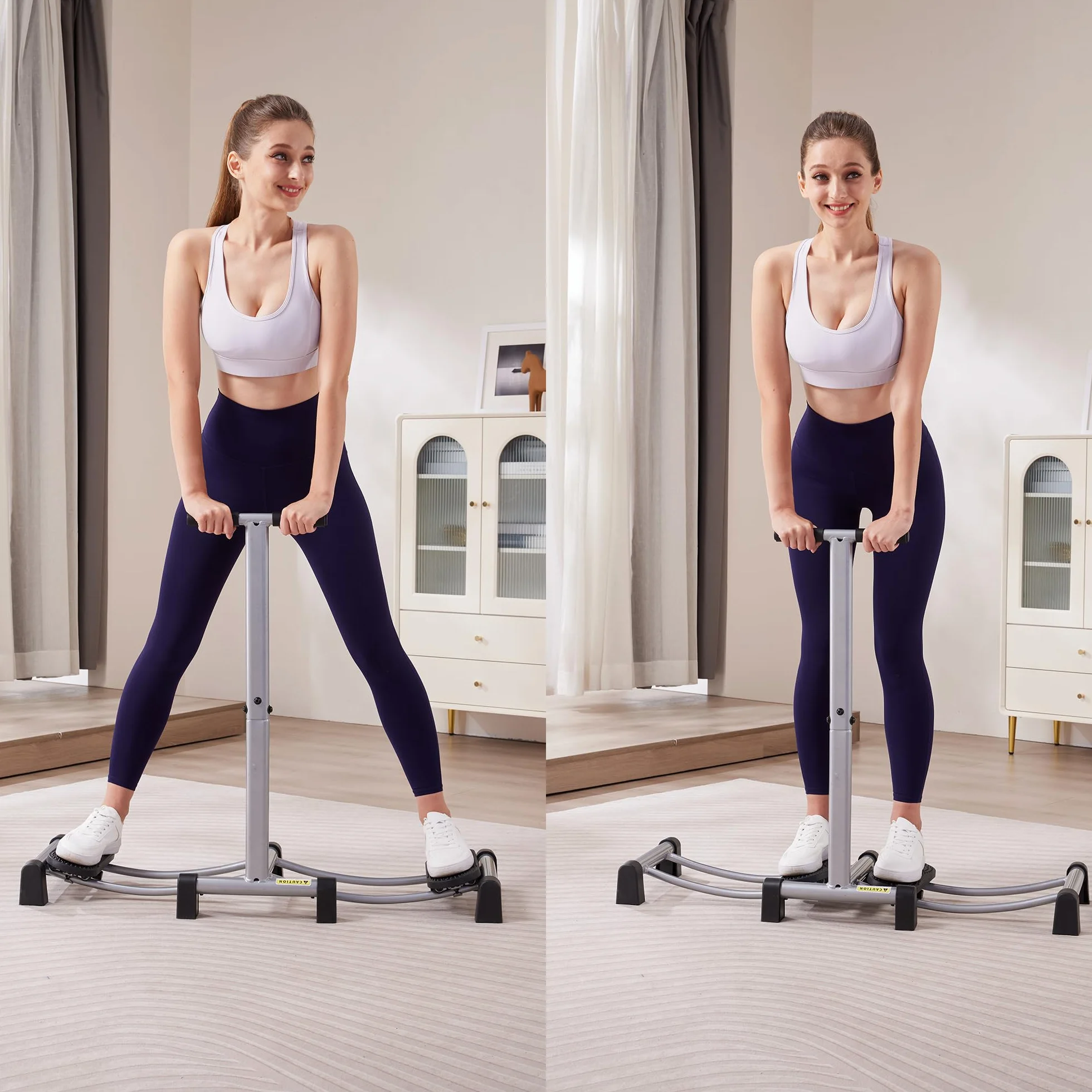 leikefitness Symulator narciarski, maszyna treningowa, naprawa mięśni, trening wzmacniający do domowego fitnessu (AB1600)