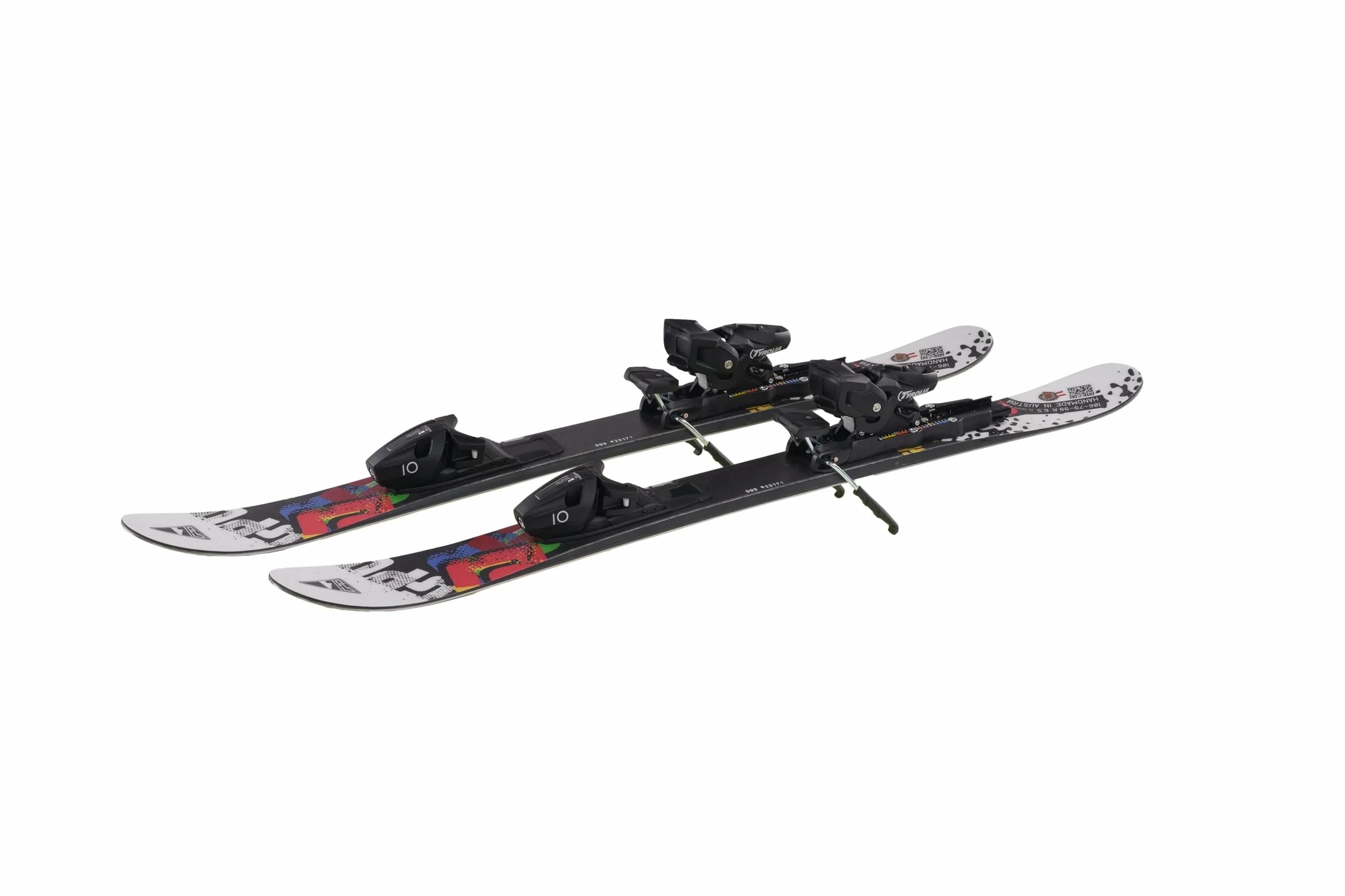 GPO Snowblade Snowkid | Krótkie narty, w zestawie wiązanie zabezpieczające Tyrolia SR-10, długość 99 cm, narty na dużą stopę damskie i męskie