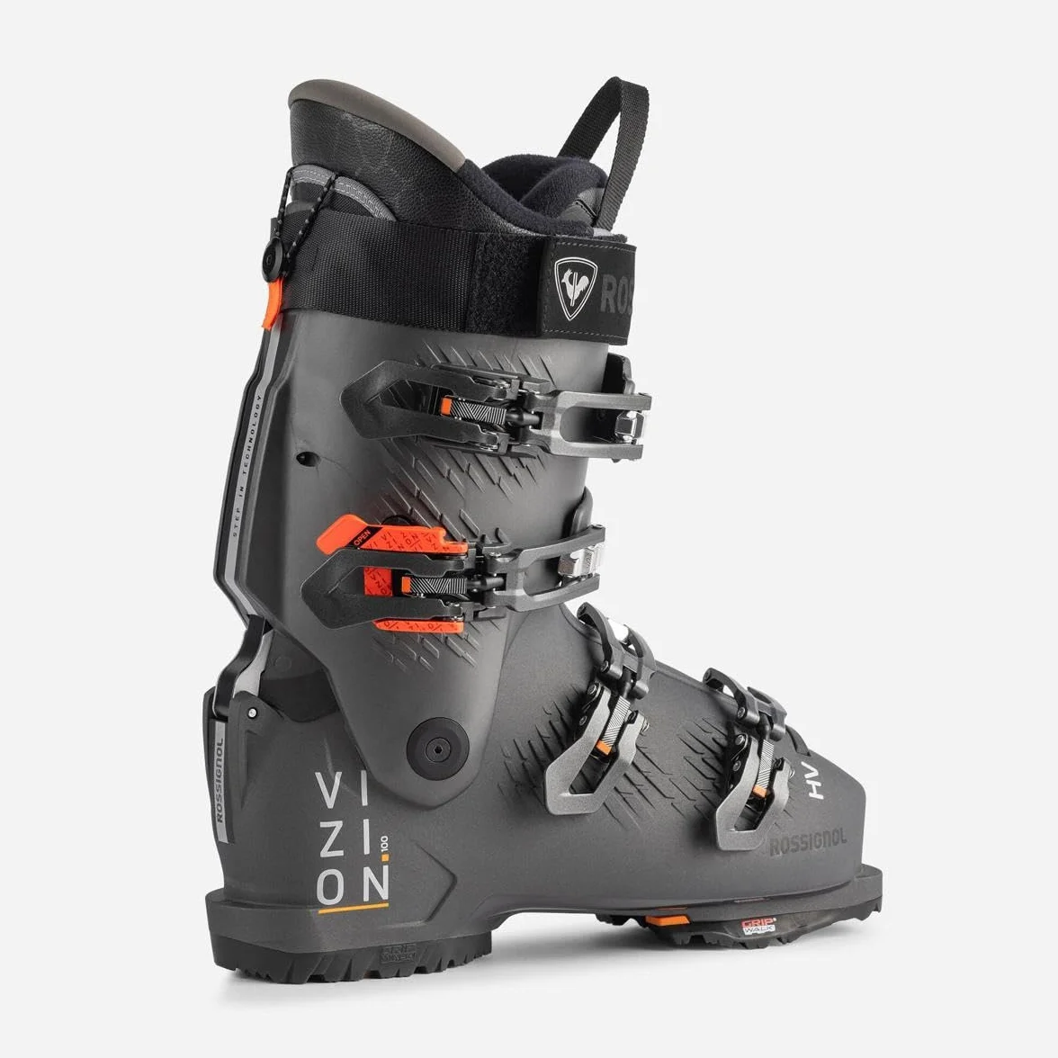 Rossignol - Buty narciarskie Vizion 4b 100 Hv Gw szare męskie – rozmiar 46 – szare