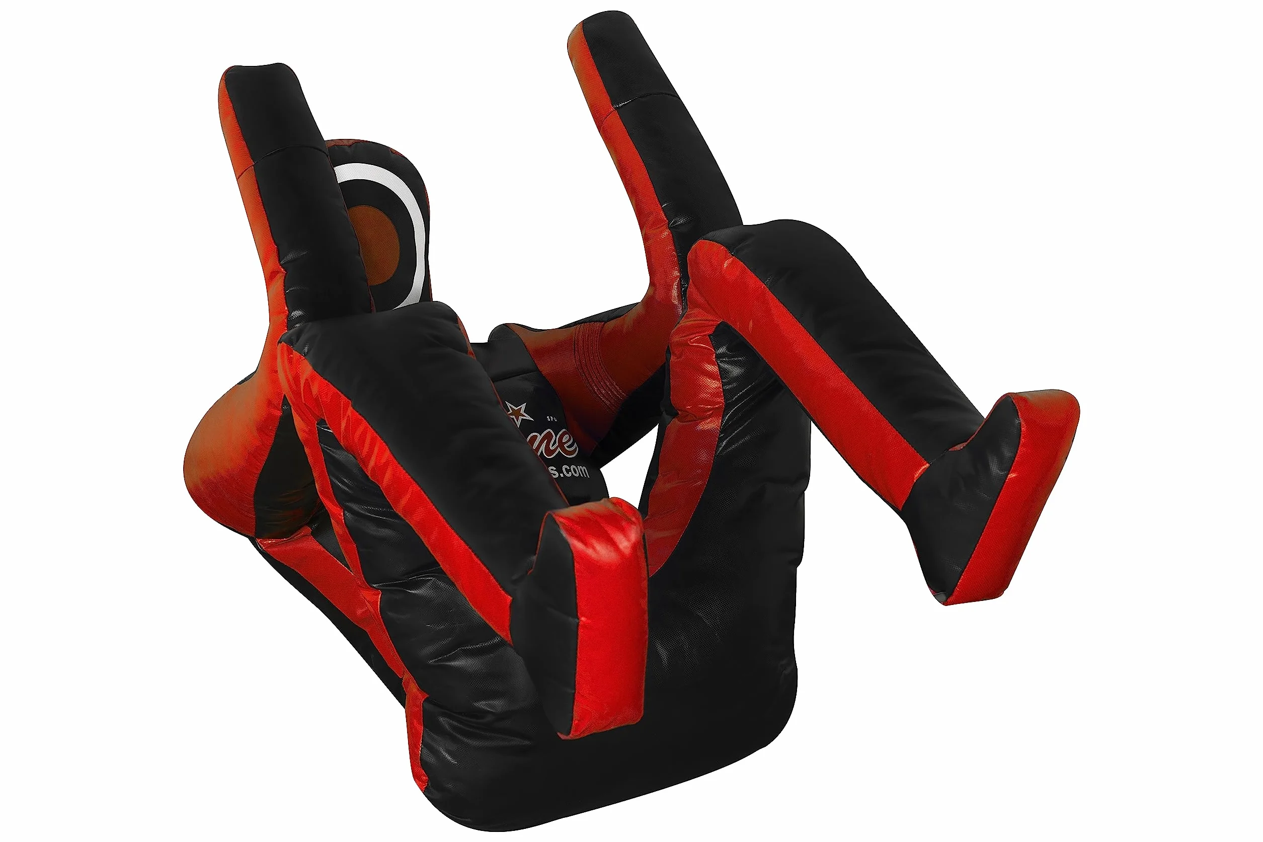 FNine Sports MMA Grappling Dummy, BJJ Wrestling Dummy Defensive Position Brazilian JIU Jitsu Submission Samoobrona Trening Judo Worek bokserski Winyl Smoczek 180 cm bez wypełnienia