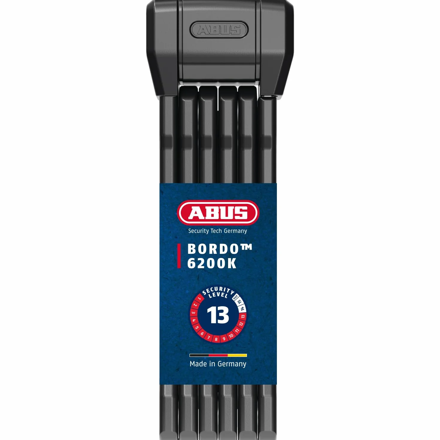 ABUS Bordo 6200K 90 SH składane zapięcie rowerowe 94 cm czarne
