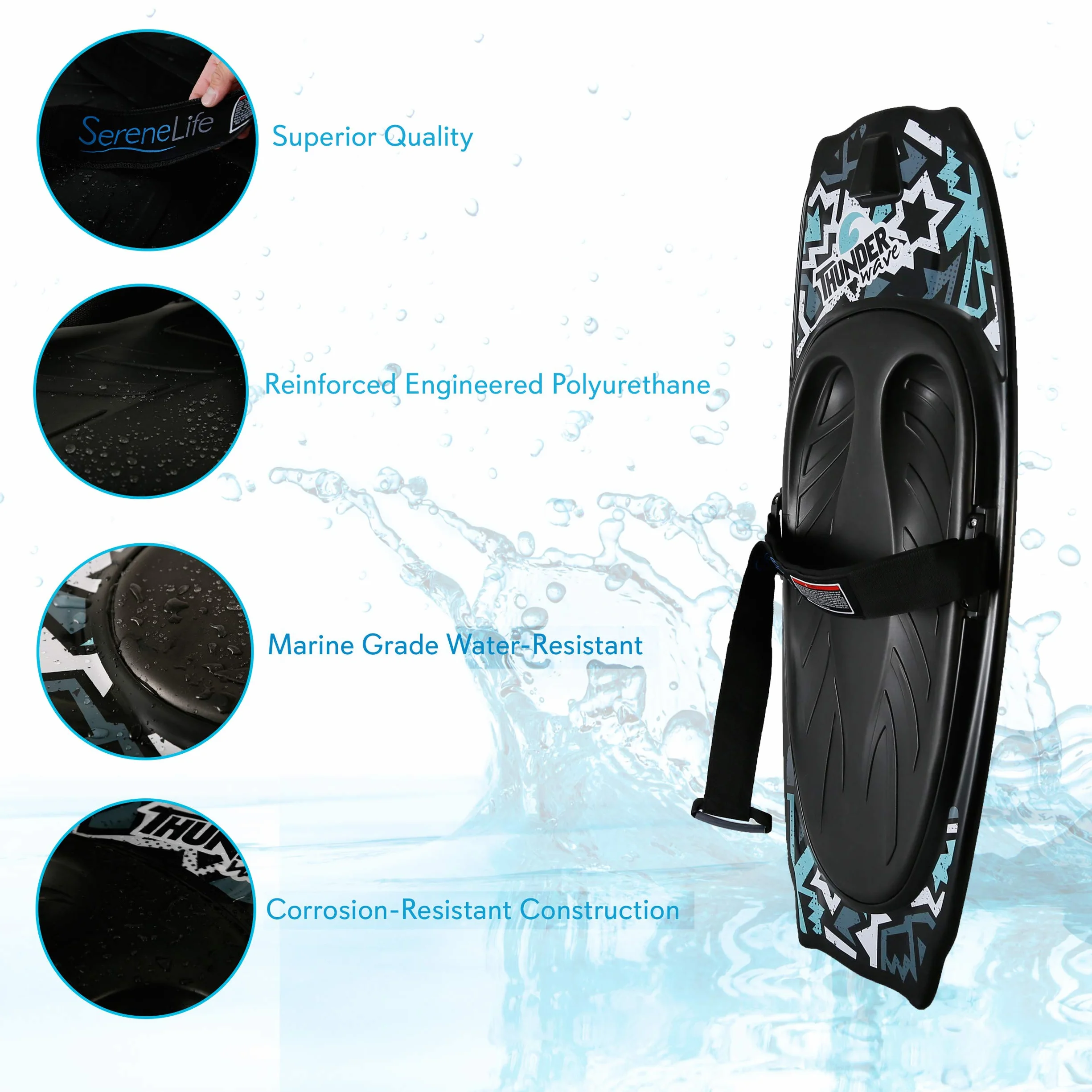 SereneLife SLKB10 Serene Life - Thunder Wave Water Sport Knee Board